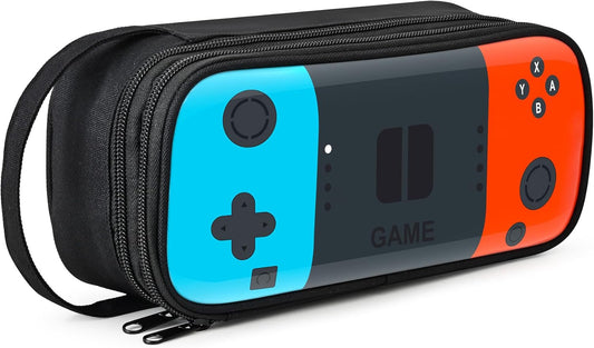 Beaulyn Gamer Pencil Case for Boys - Large Pencil Bag with Compartment, Portable Zipper Gaming Pen Pouch Pencil Box Organizer for School Boy Kids