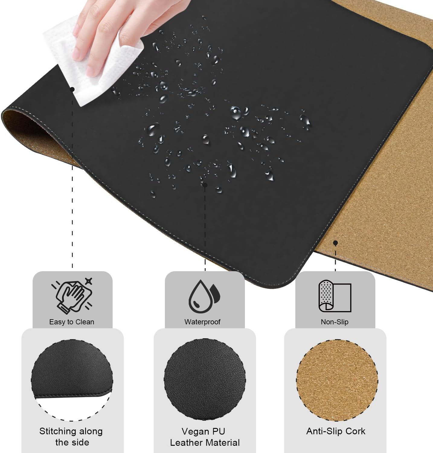 Purilite Select Dual-Sided Desk Pad