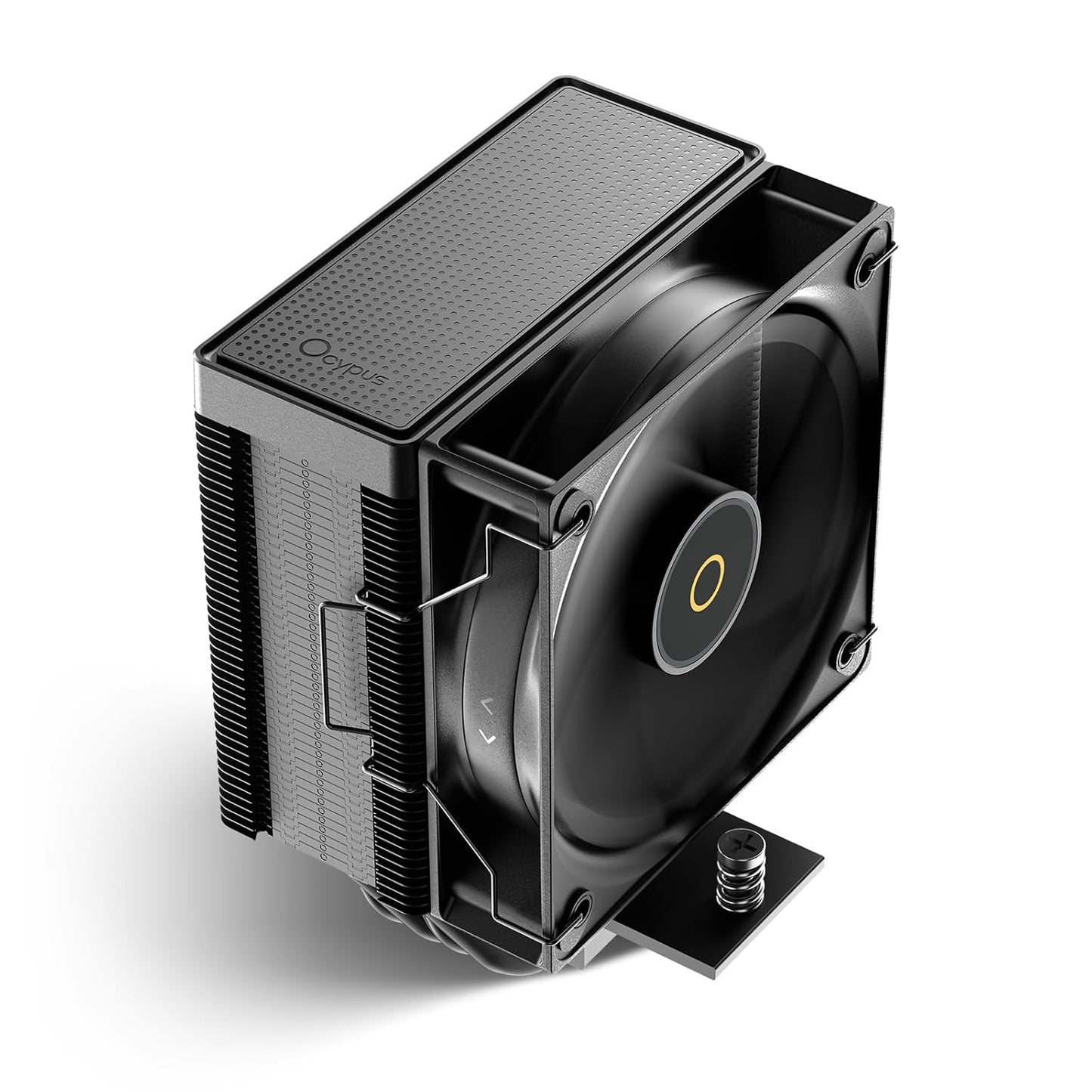 Gamma A40 ARGB BK CPU Cooler,100mm PWM Fan,133mm Height Single Tower Computer Compact CPU Air Cooler,4 Copper Heat Pipes,ARGB Function,Fancy Top Cover,for Intel LGA 115X/1200/1700/1851&AMD AM4/AM5