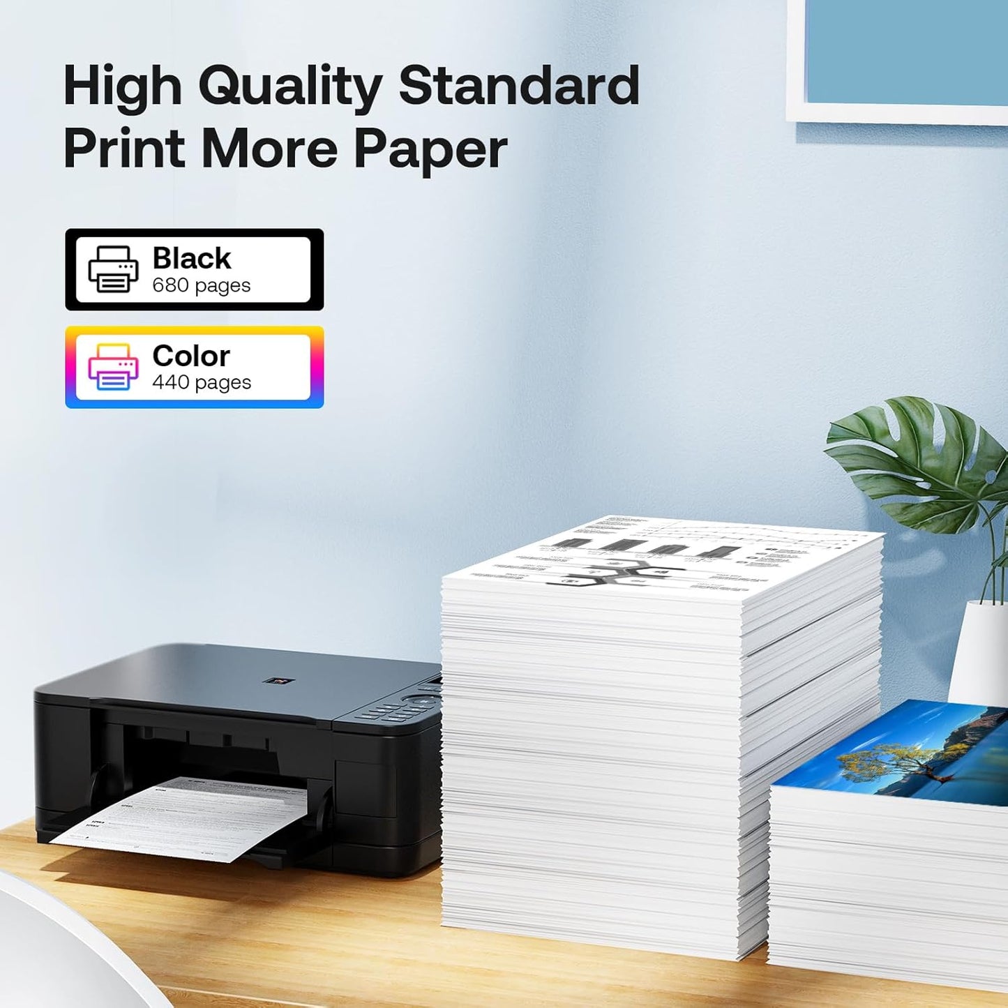 NYNYG 63XL Ink Cartridges Replacement for HP Ink 63 Remanufactured for Deskjet 3630 3632 Envy 4520 4522 Officejet 4650 5252 3830 3833 Printer(1 Black,1 Tri-Color)