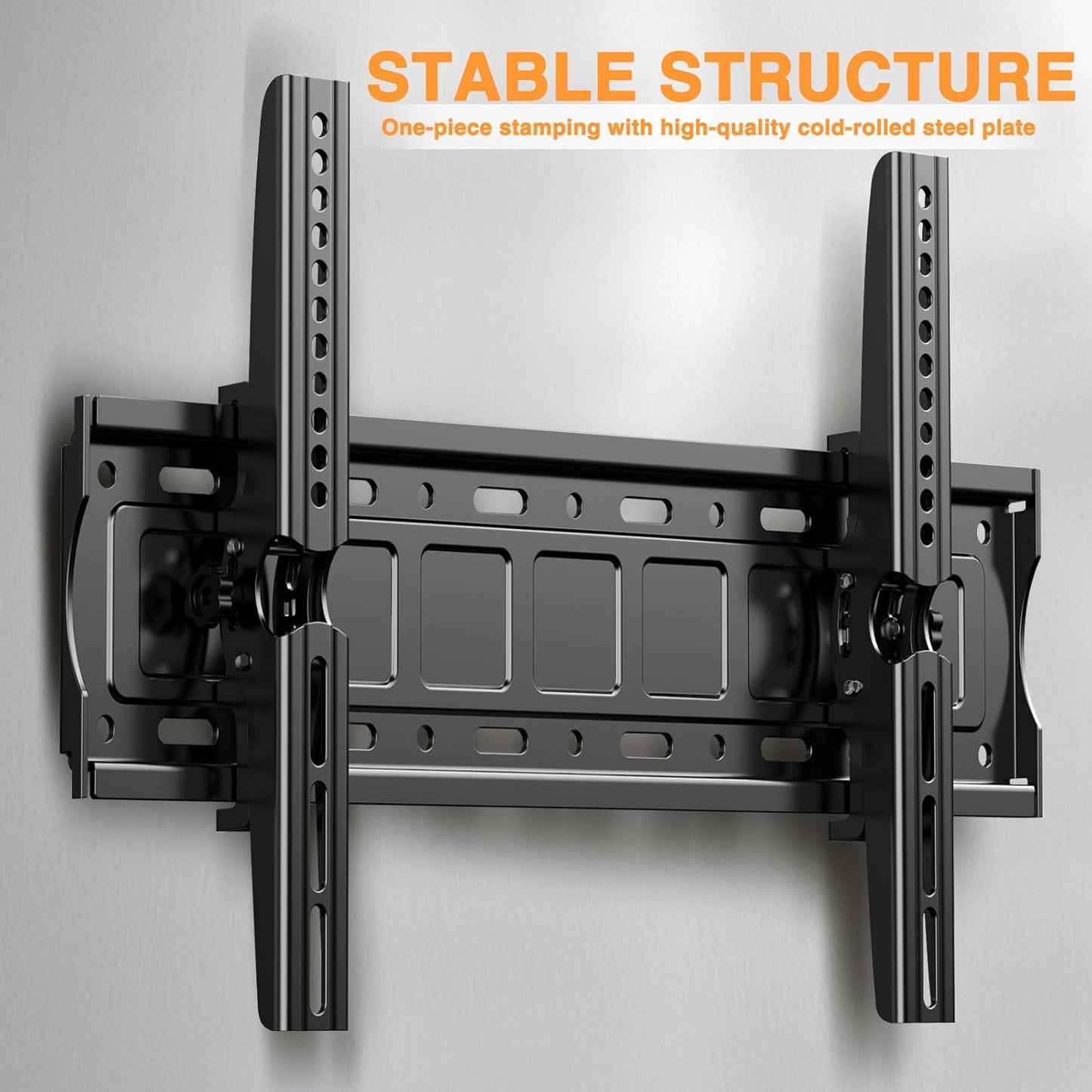 ZOGOZZ Tilting TV Wall Mount for Most 32-75" 4K LCD OLED Flat Screen TVs, VESA max 600x400mm and Max Load 154lbs,40 42 43 50 55 60 65 70 inch Adjustable Low Profile Wall Mount TV Bracket,Support Mural
