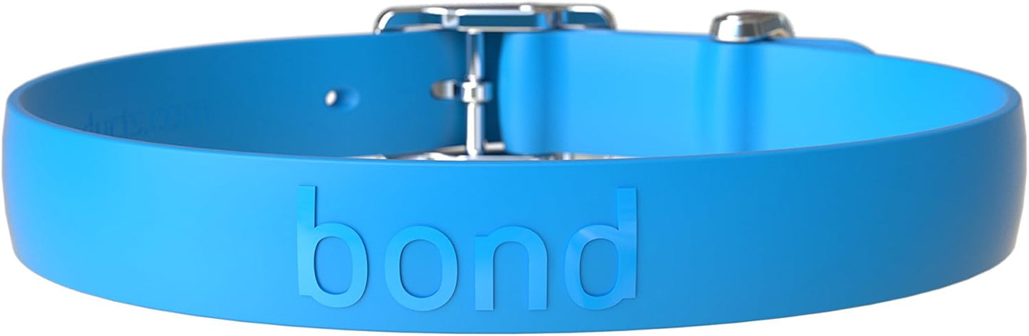 Bond Pet Waterproof Dog Collar - Durable, Comfortable, Adjustable, Wear Resistant and Easy to Clean for Puppies and XSmall Dogs (Orange, XSmall)