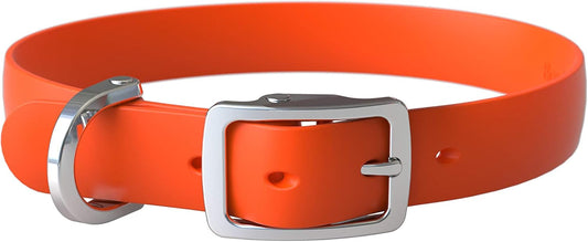 Bond Pet Waterproof Dog Collar - Durable, Comfortable, Adjustable, Wear Resistant and Easy to Clean for Puppies and XSmall Dogs (Orange, XSmall)