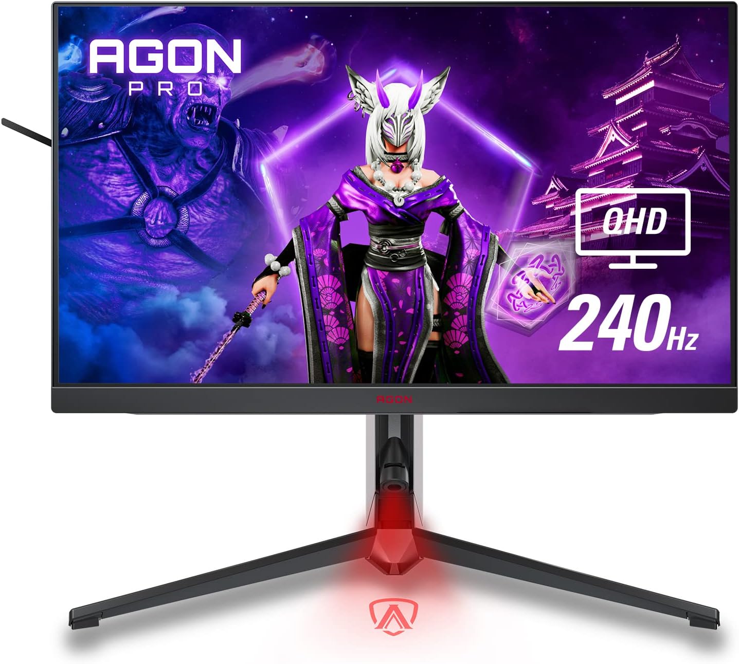 AOC Q27G3XMN 27" 2K QHD Gaming Monitor, 2560x1440, Mini LED, 180Hz, HDMI 2.0 x 1, DisplayPort 1.4 x1, Adaptive Sync, Xbox/PS5/Switch Ready, 3-Year Zero-Bright-dot