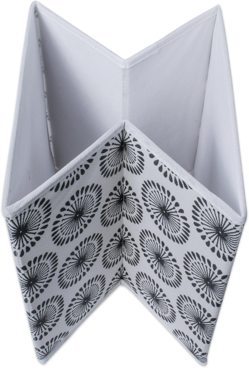 DII Foldable Fabric Storage Containers for Nurseries, Offices, Closets, Home Decor, Cube Organizers & Everyday Storage Needs, (Large - 11 x 11 x 11) Scroll Nautical Blue - Set of 2