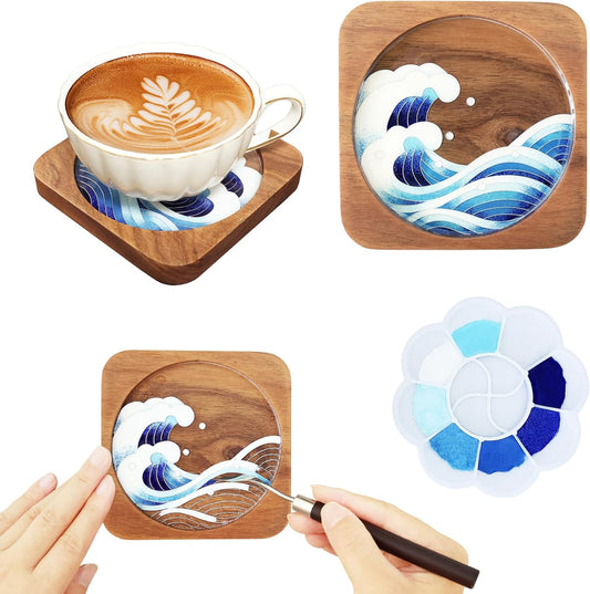 Purilite Select Wooden Coasters Craft Kit