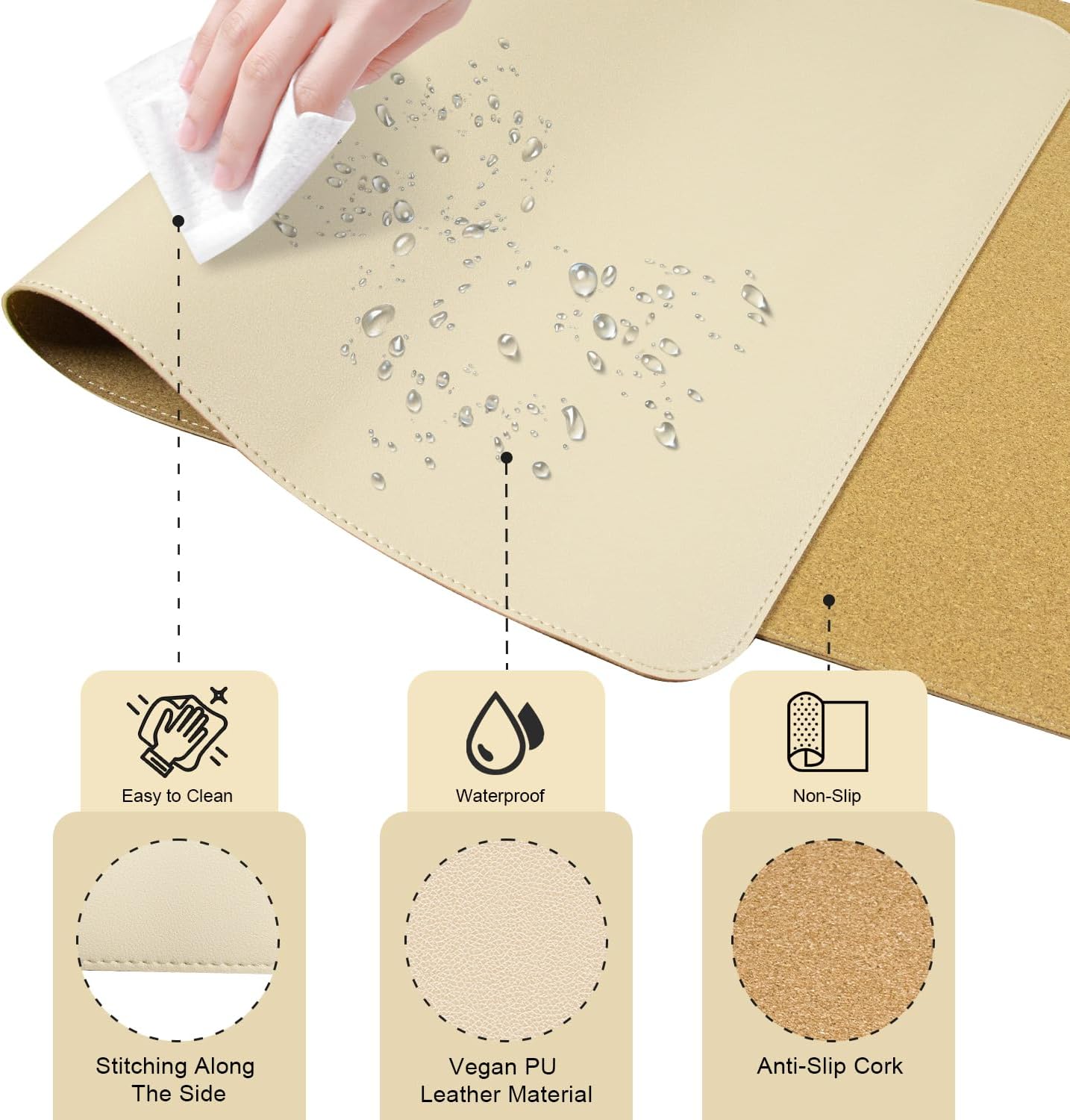 Purilite Select Dual-Sided Desk Pad