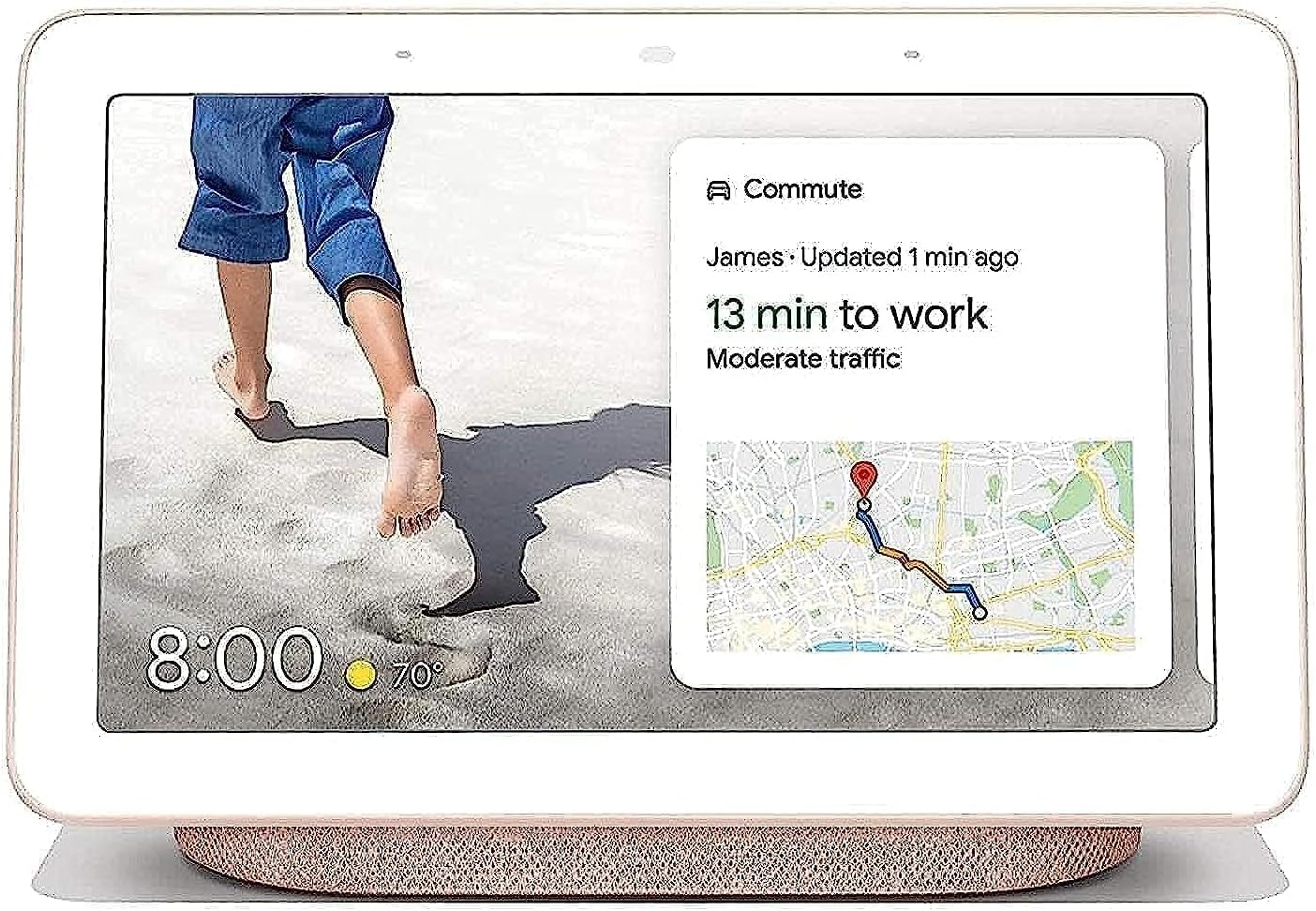 Google Nest Hub with Google Assistant - Sand (GA00517-CA)