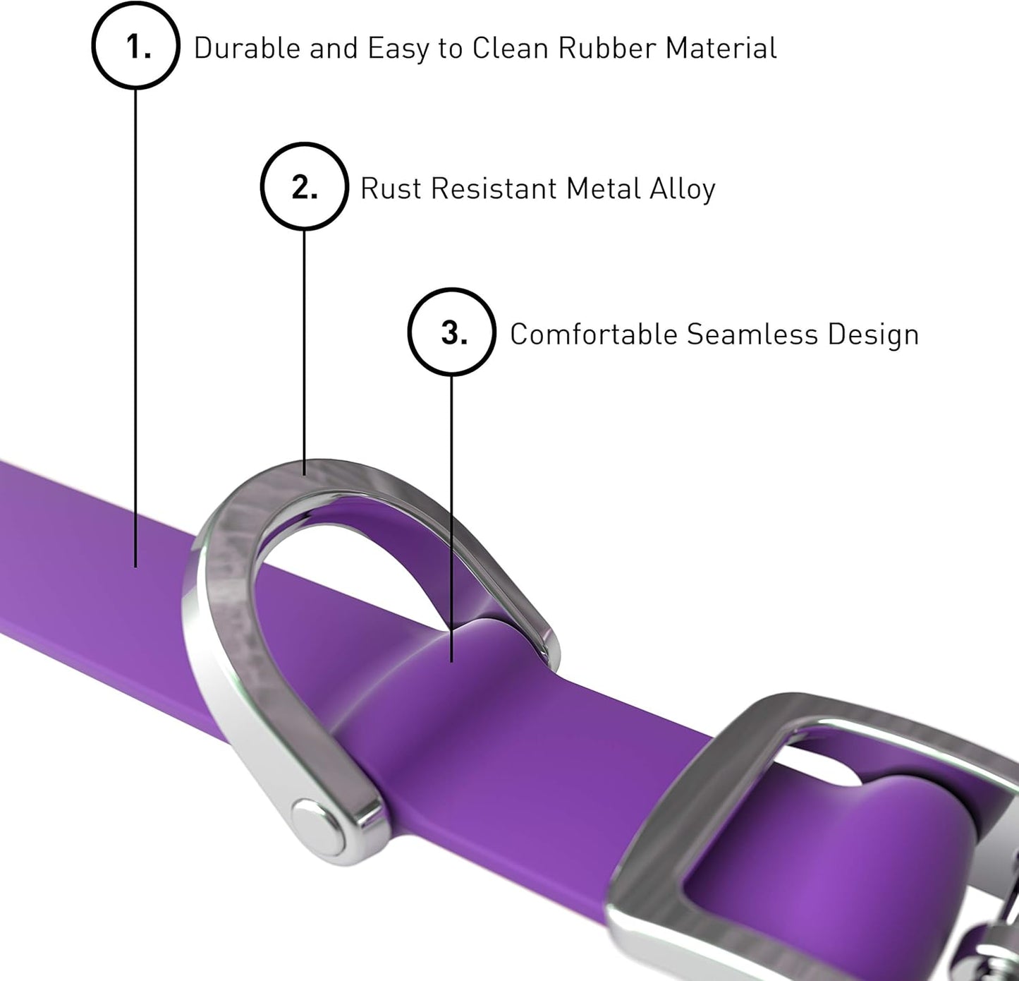 Bond Pet Waterproof Dog Collar - Durable, Comfortable, Adjustable, Wear Resistant and Easy to Clean for Puppies and XSmall Dogs (Orange, XSmall)