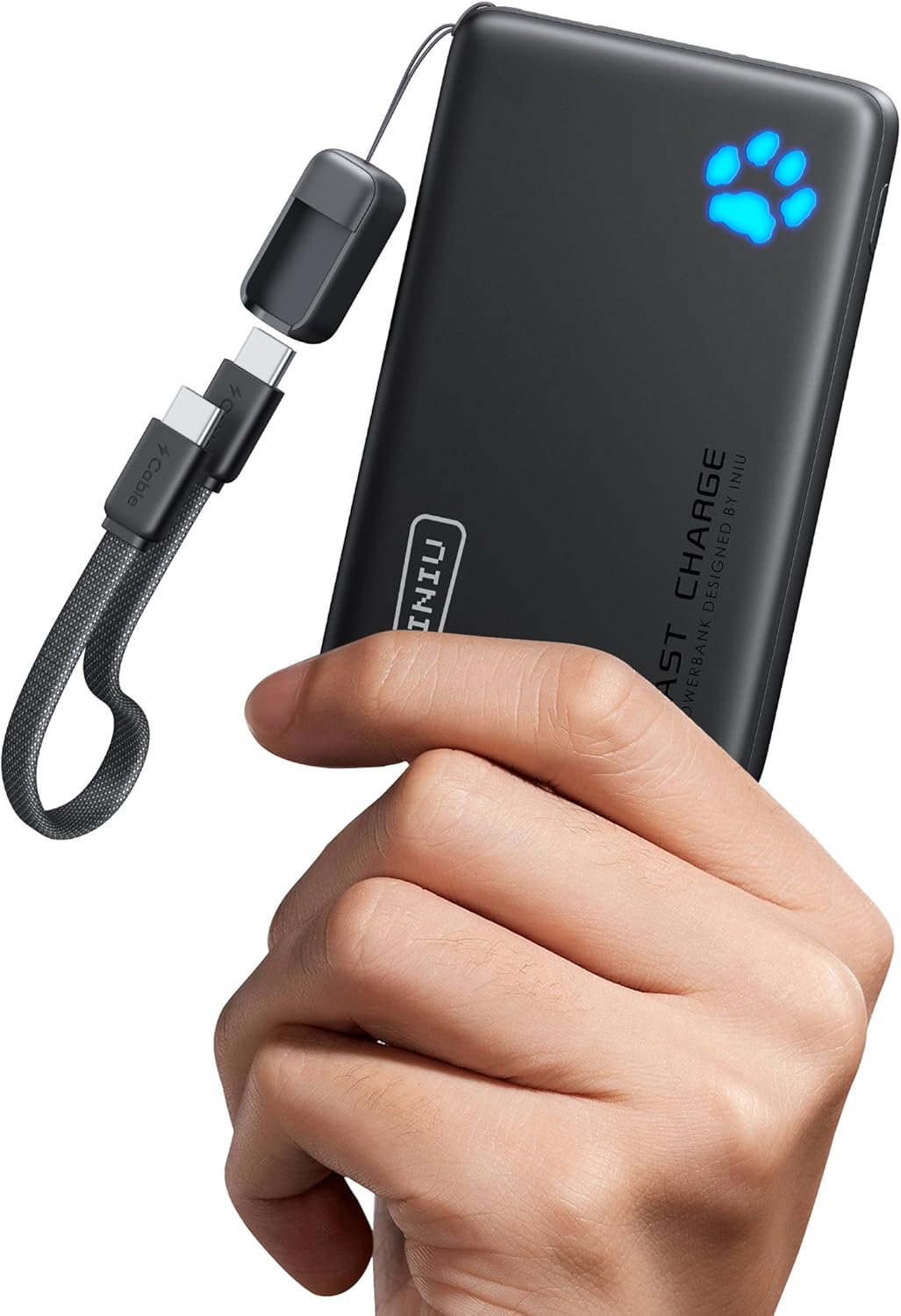 Ultra Slim 45W Fast Charging Power Bank | 10000mAh Portable Charger | USB-C Input Output Battery Pack | Mini Travel Power Bank | Pocket-Size External Battery for Phone and Tablet - PuriLite