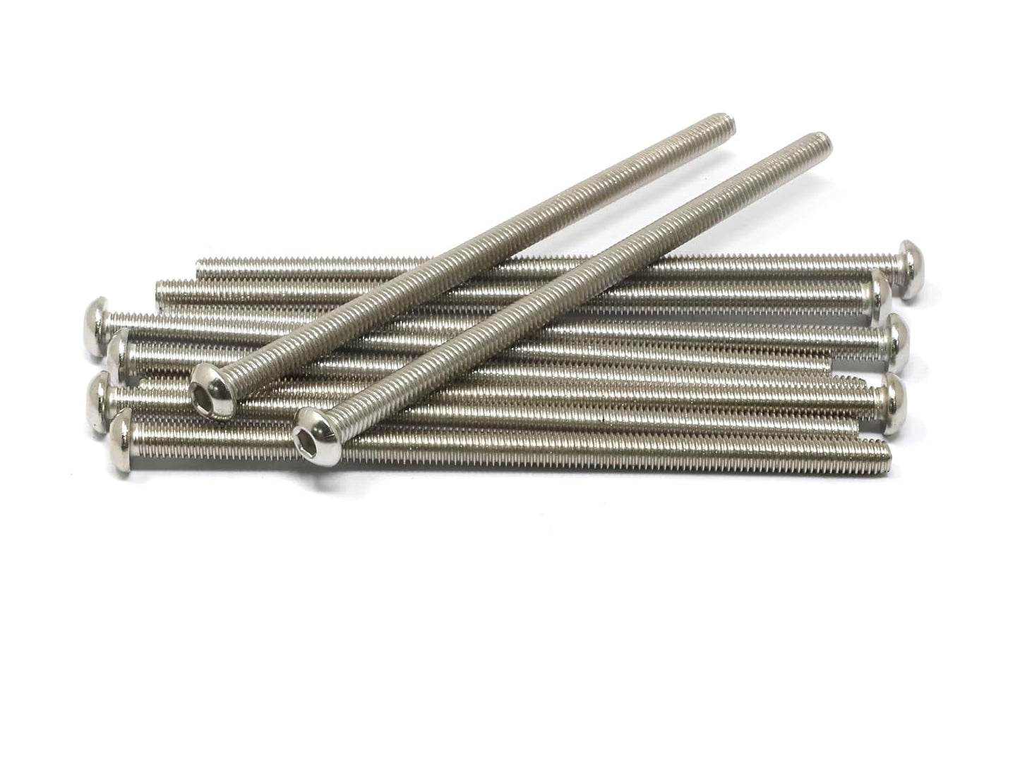 iexcell 50 Pcs M6 x 20mm Thread Pitch 1 mm Stainless Steel 304 Hex Socket Button Head Cap Screws Bolts Kit
