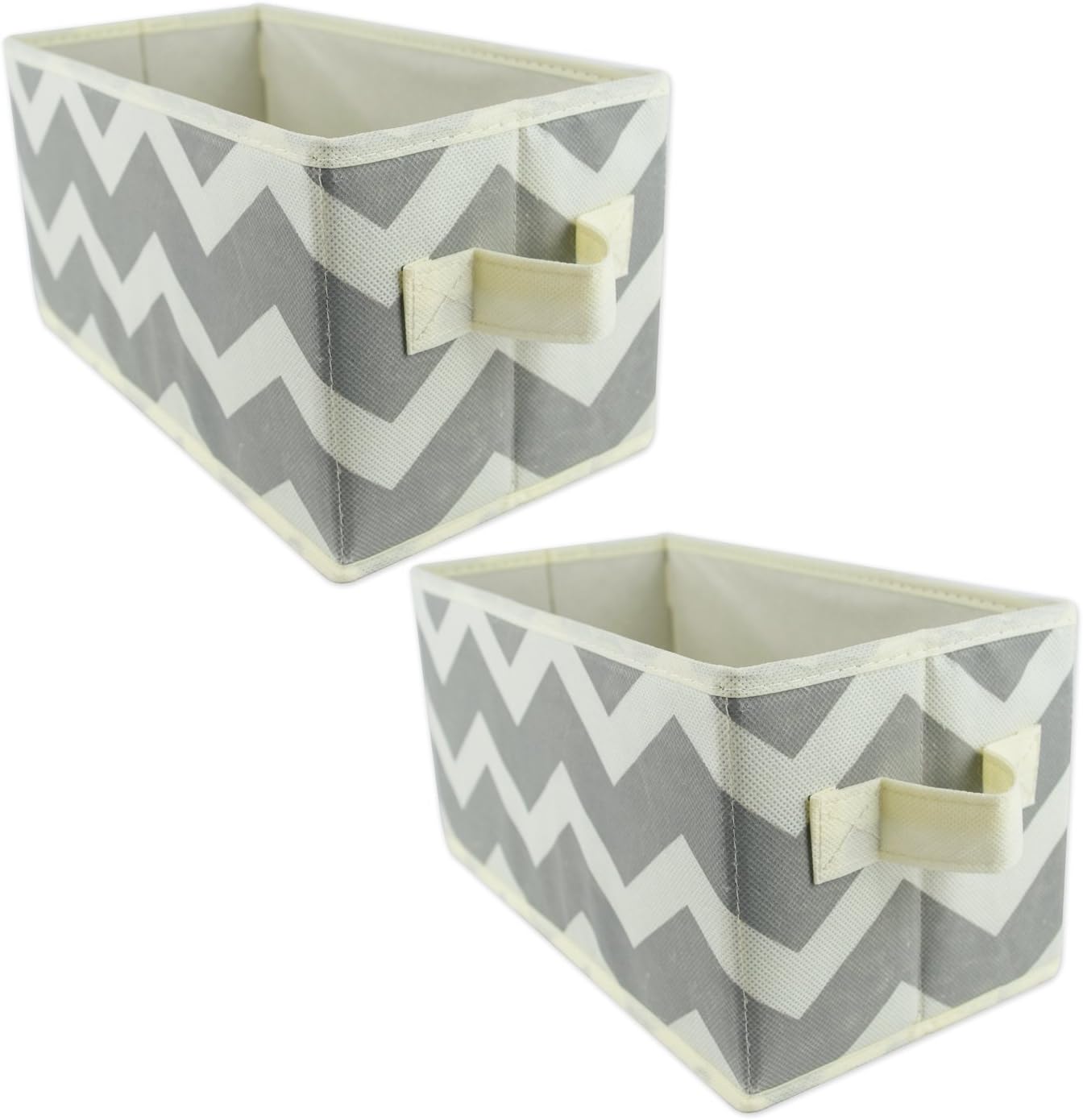 DII Foldable Fabric Storage Containers for Nurseries, Offices, Closets, Home Decor, Cube Organizers & Everyday Storage Needs, (Large - 11 x 11 x 11) Scroll Nautical Blue - Set of 2