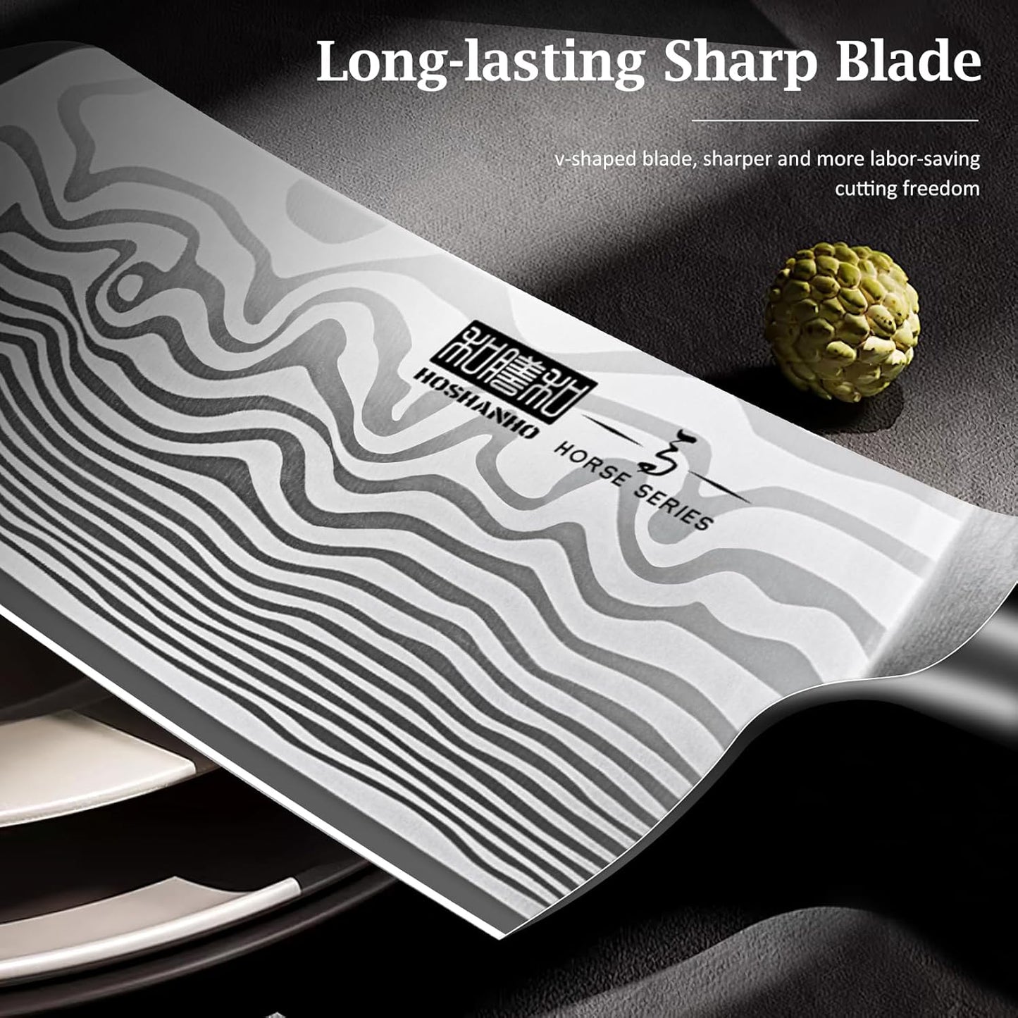 HOSHANHO Fillet Knife 7 Inch, Razor Sharp Boning Knife for Meat Poultry Chicken Cutting, Japanese High Carbon Powder Steel Fish Knife with Flexible Blade and Pakkawood Handle