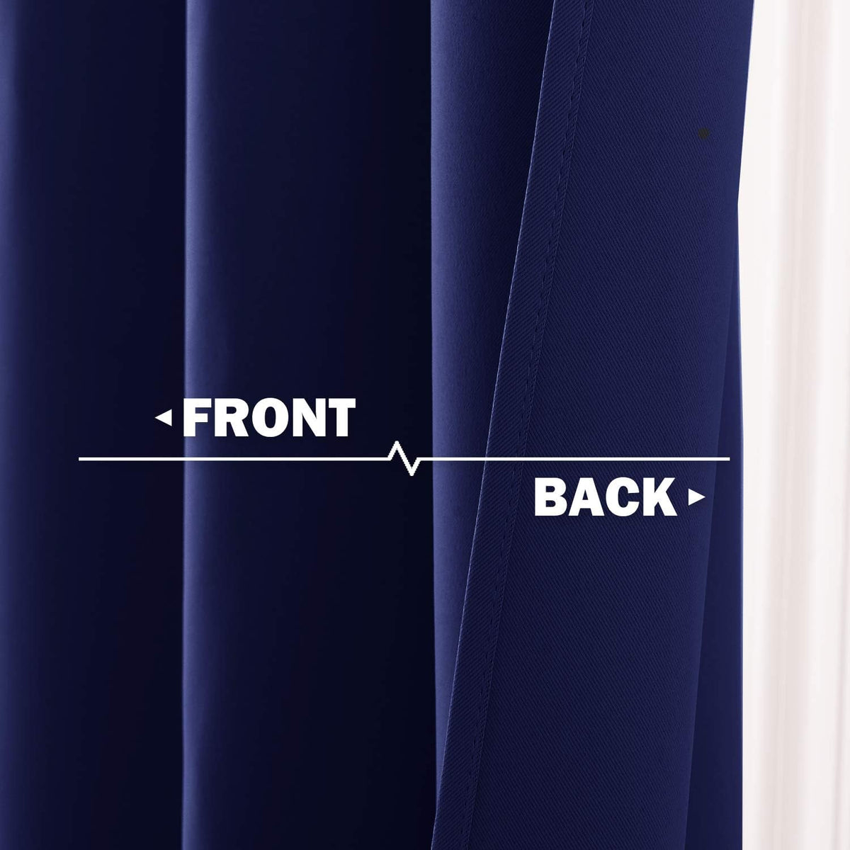 NICETOWN Blackout Curtains 2 Panels for Bedroom- Thermal Insulated Grommet Blackout Curtains 63 Inches Long for Living Room/Kitchen Rideaux occultants (2 Panels, W42 x L63 -Inch,Grey) - PuriLite