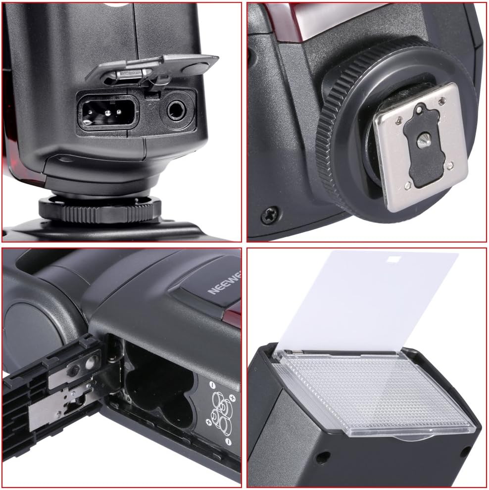 NEEWER TT560 Flash Speedlite with M/S1/S2 Mode, Manual Universal Single Contact Speedlight Compatible with Canon Nikon Panasonic Olympus Pentax Sony DSLR & Mirrorless Cameras with Standard Hot Shoe