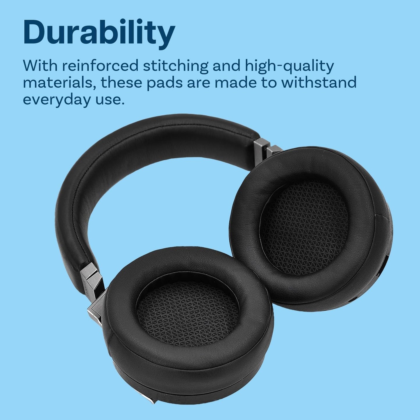 Ear Pads Replacement for Corsair Virtuoso RGB Wireless/RGB Wireless XT/RGB Wireless SE Gaming Headset by MMOBIEL - Protein PU Ear Pad Cushions - Noise Isolation Earpads Replacement – Black