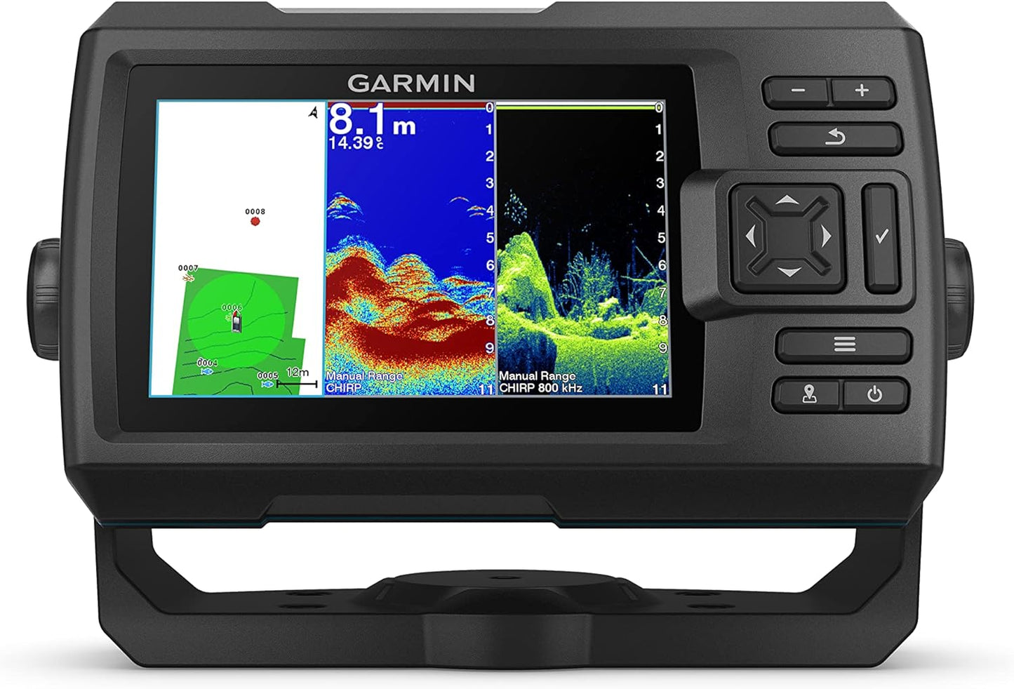 Garmin Striker Vivid 4cv, Easy-to-Use 4-inch Color Fishfinder and Sonar Transducer, Vivid Scanning Sonar Color Palettes (010-02550-00)