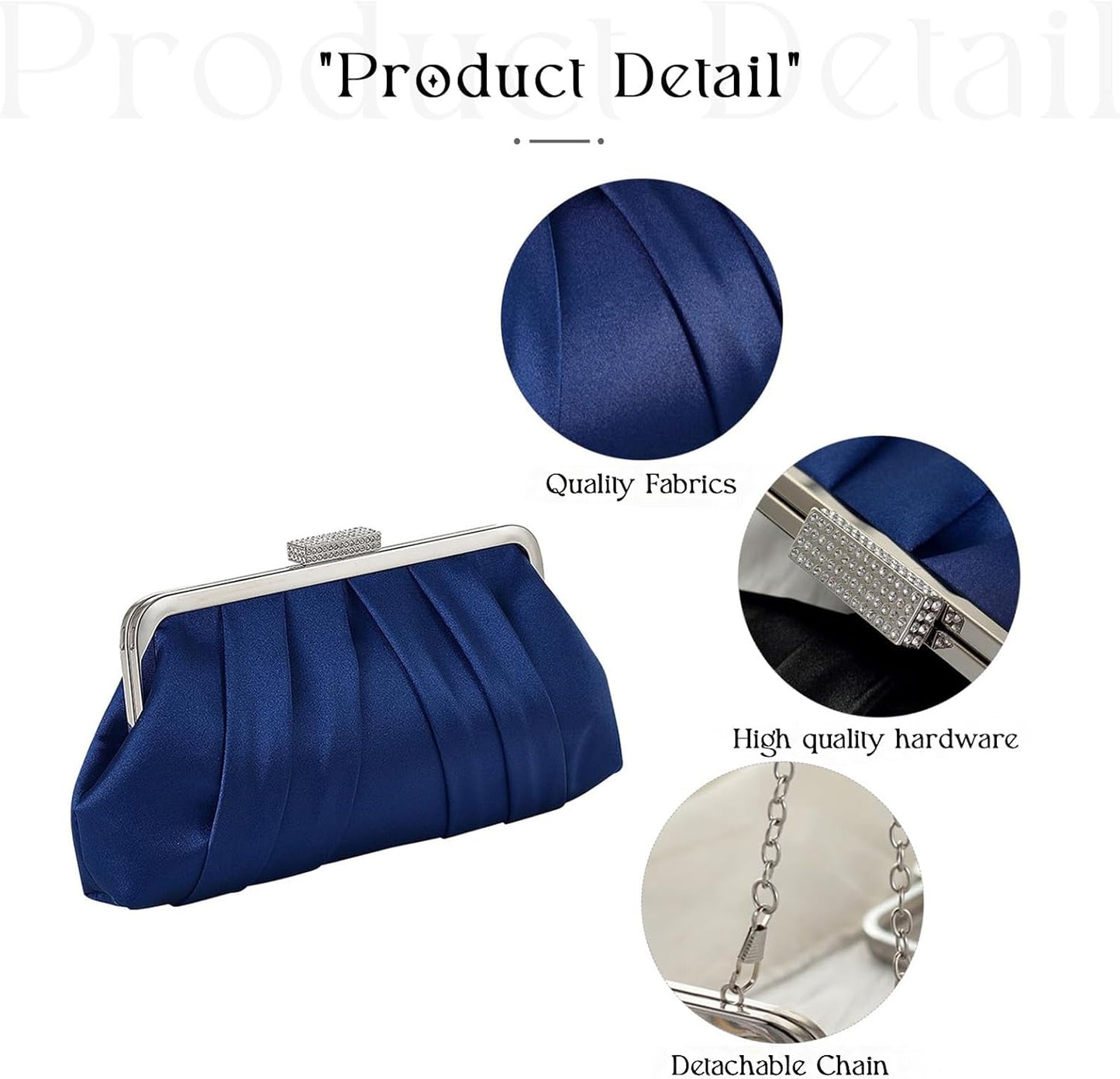 JAMBHALA Seashell Purse for Women Clear Evening Shoulder Bags with Pearl Chain