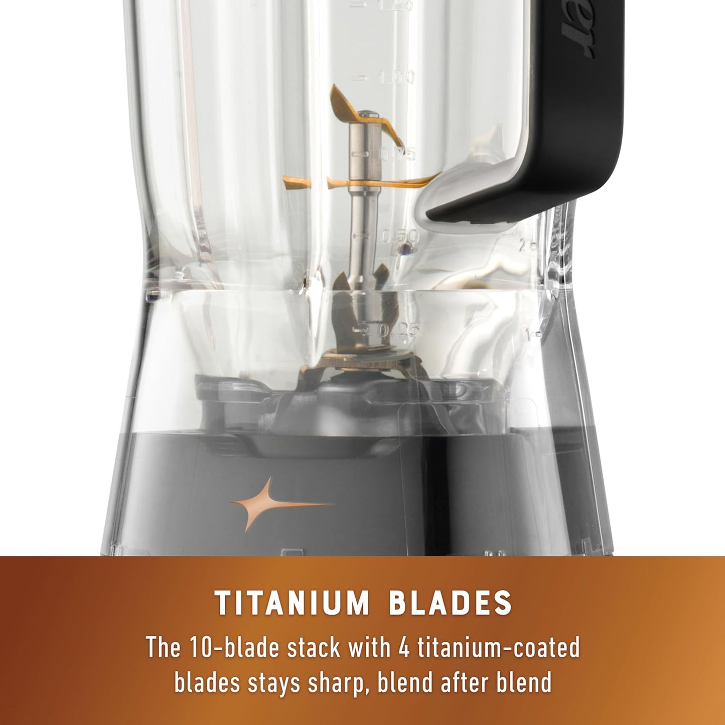 Oster Extreme Mix Professional Blender, 1500W, 10-Point Titanium Blades w/Reversable Blending Tech for Turbocharged Chopping & Pulverizing, Single-Touch Auto Programs, 64oz Dishwasher-Safe Pitcher