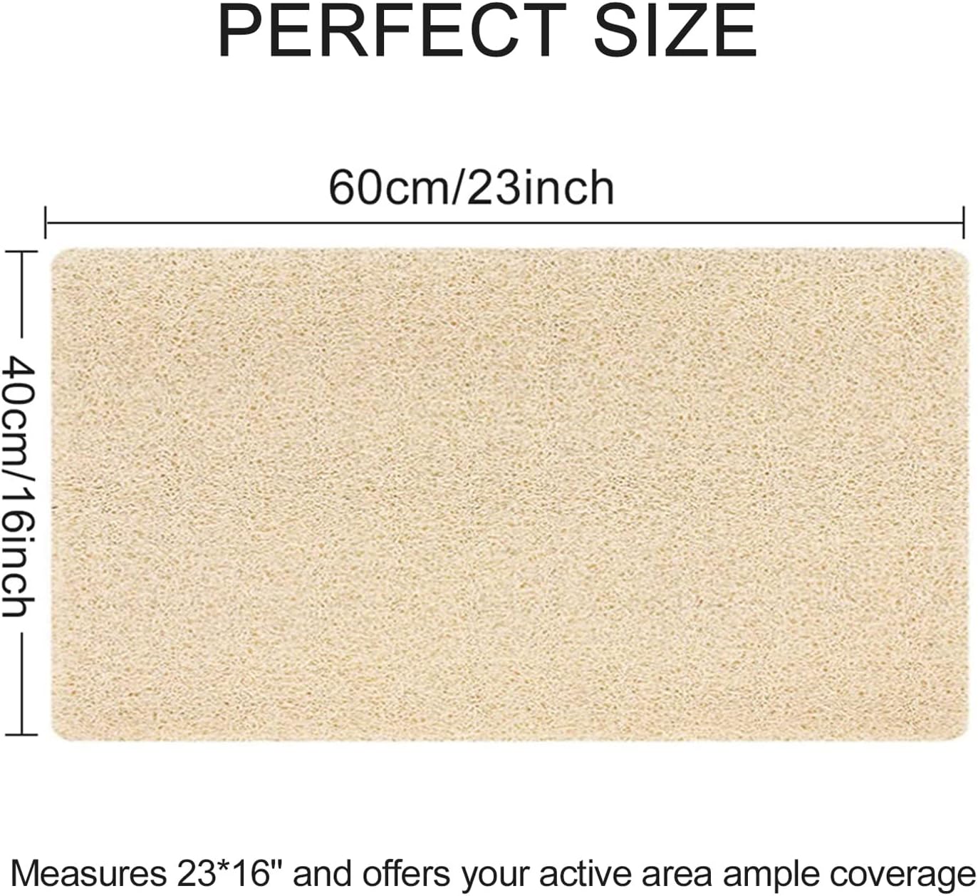 Loofah Mats for Shower, Non Slip | Quick Drying | Soft on Your Feet | Soft Textured Shower Mat Bath Mat Bathtub Mat Massage Mat Loofah Mat for Bathroom,Shower Tub or Wet Areas