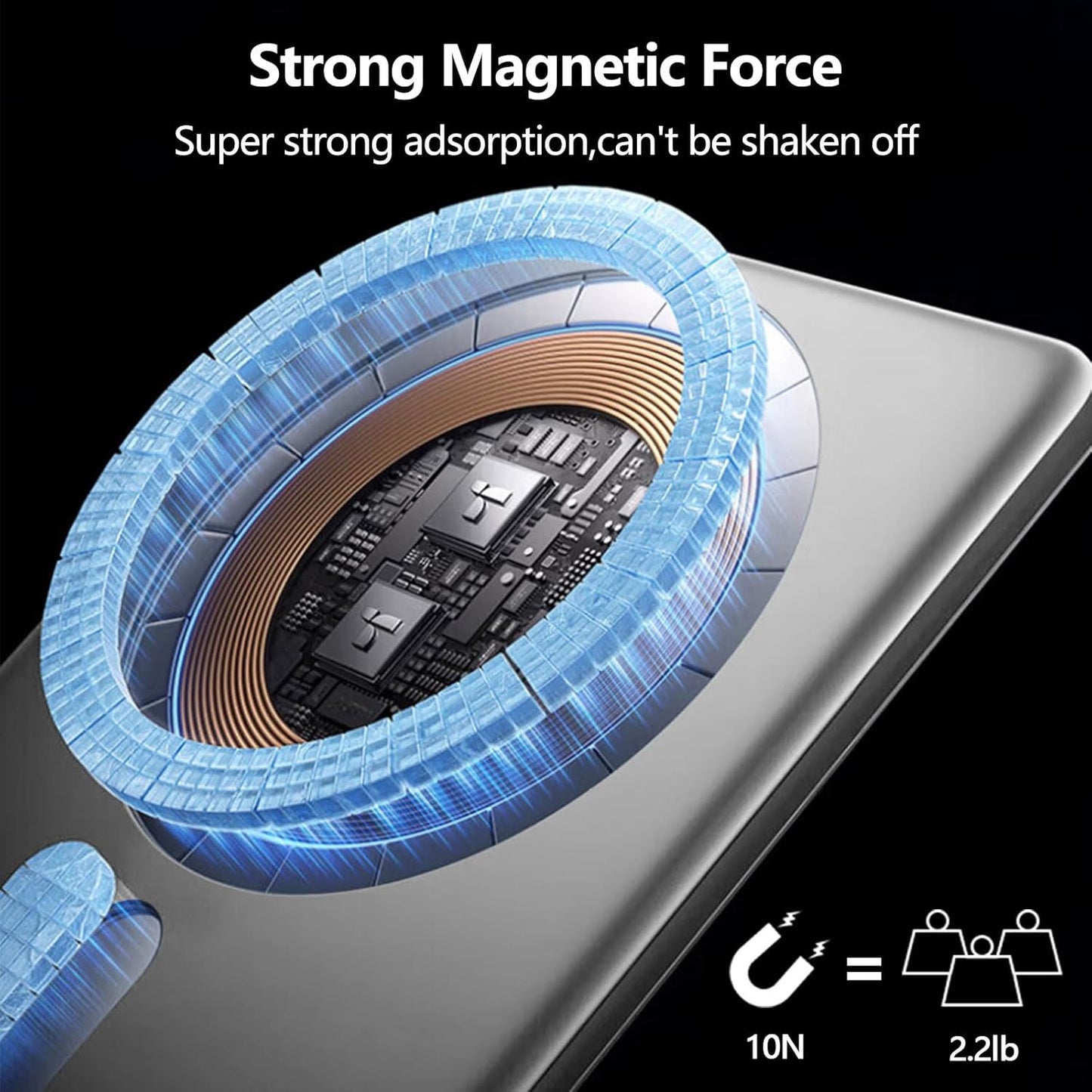 COSYDUO Slim Magnetic Battery Pack 5,000mAh Wireless Magnetic Power Bank Battery Pack, Ultra Slim 0.33IN Portable Charger for iPhone 16/15/14/13/12, Compact Power Bank with USB C 20W Fast Charging
