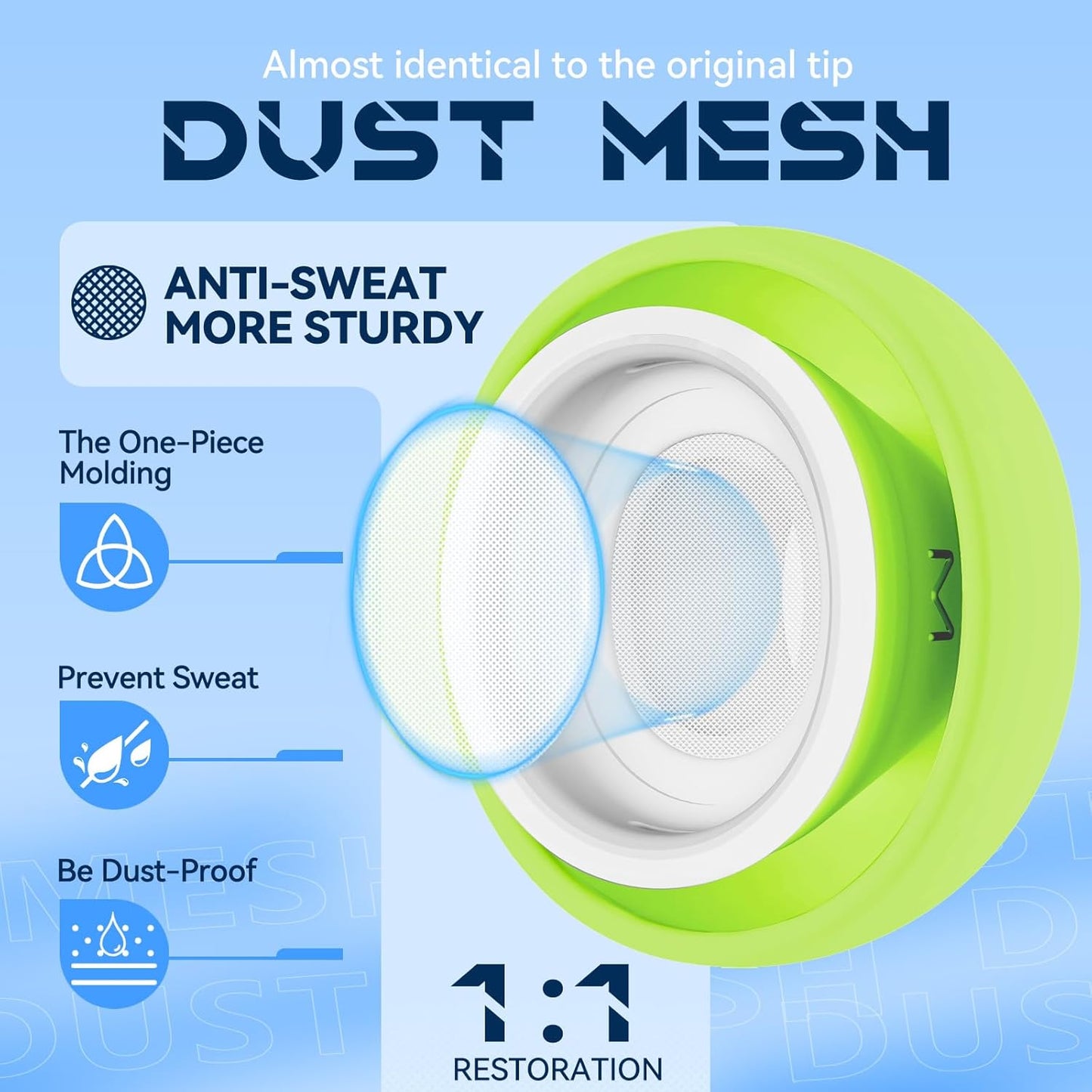 4 Pairs Replacement Ear Tips for AirPods Pro 2nd/1st Generation with Portable Storage Box & Cleaner Pen,Noise Reduction Holewith & Built-in dust Guard Screen,Silicone Ear Tips for AirPods Pro (White)