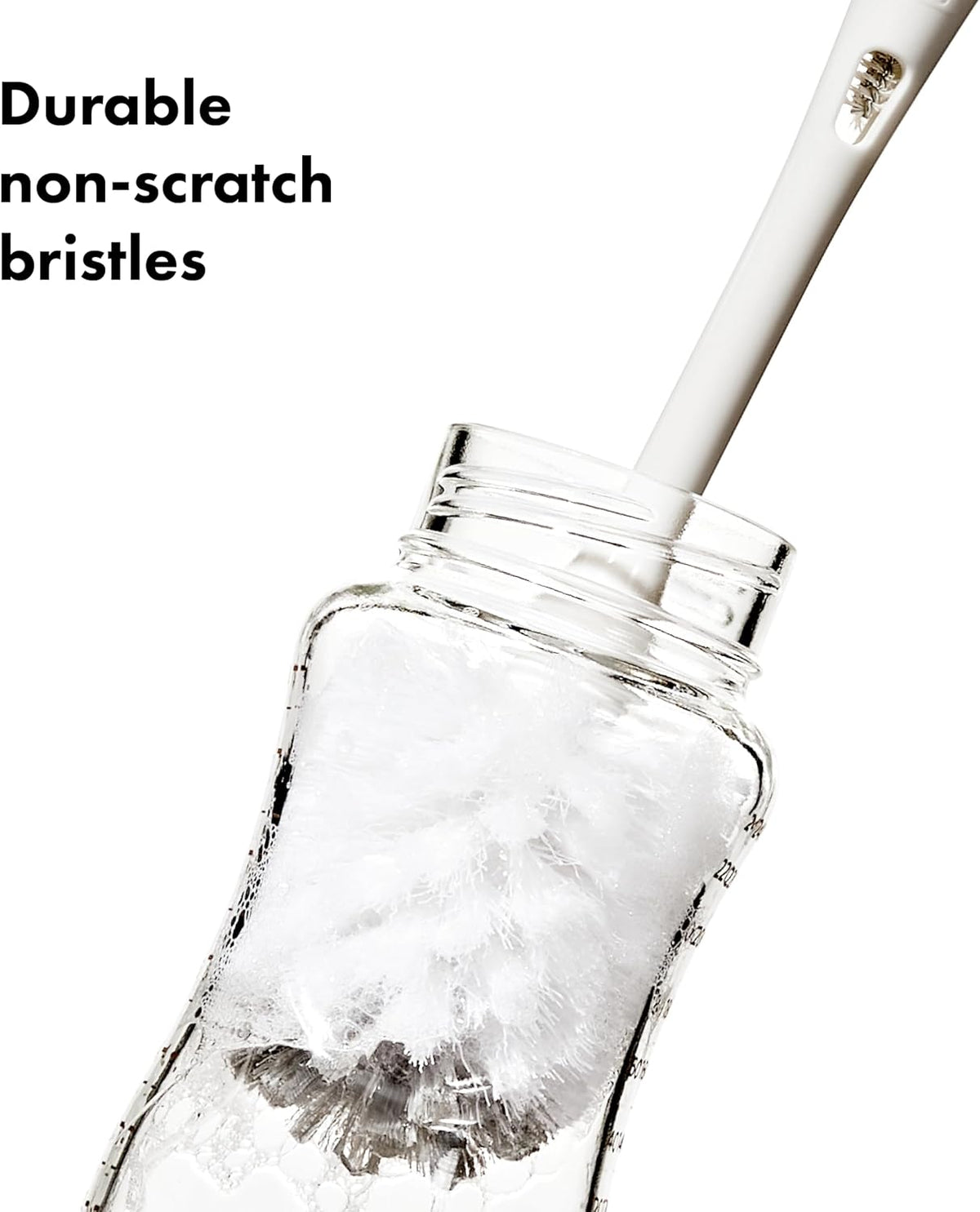 Oxo Tot Bottle Brush with Nipple Cleaner and Stand, Gray