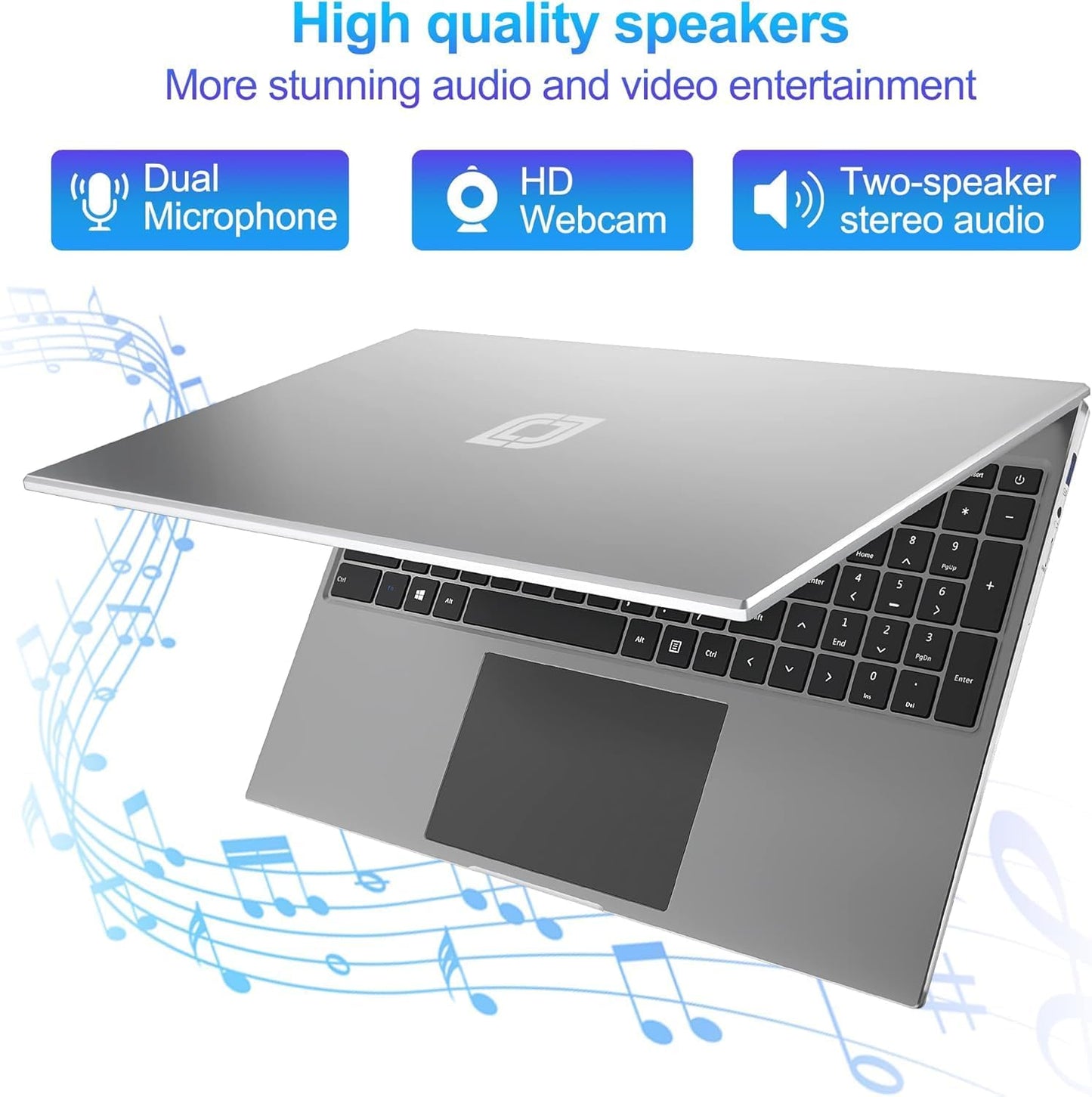 jumper Laptop, 16 Inch FHD IPS 1200p Screen, Quad Core CPU, 4GB LPDDR4 RAM 128GB ROM, Office 365 1-Year Subscription, Windows 11 Computer with Numeric Keypad, 4 Stereo Speakers, WiFi.