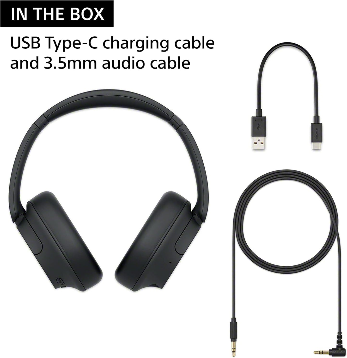 Sony WH-CH720N Noise Cancelling Wireless Headphones Bluetooth Over The Ear Headset with Microphone and Alexa Voice Control, Black