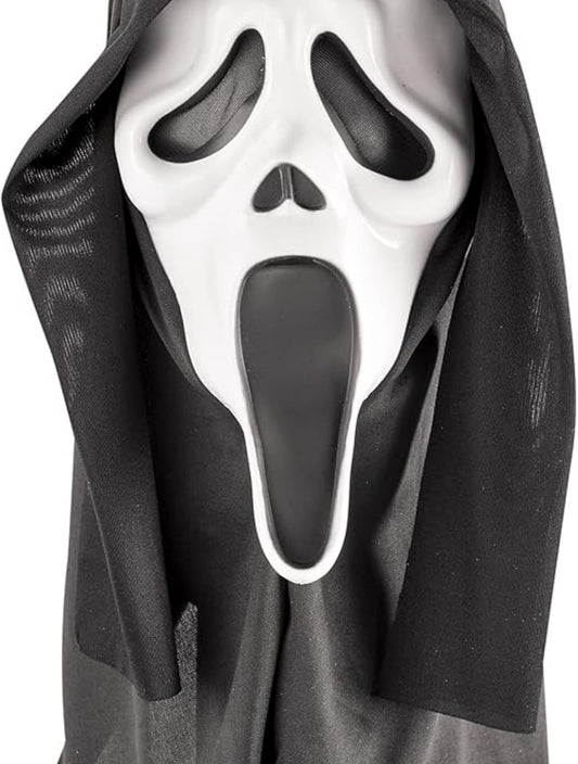 Ghost Face Mask Adult - Scream Mask Ghostface Halloween Costume, Scary Ghost Mask for Cosplay and Parties
