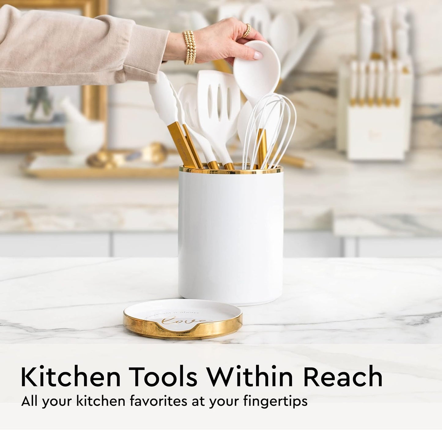 Purilite Select White Utensil Holder