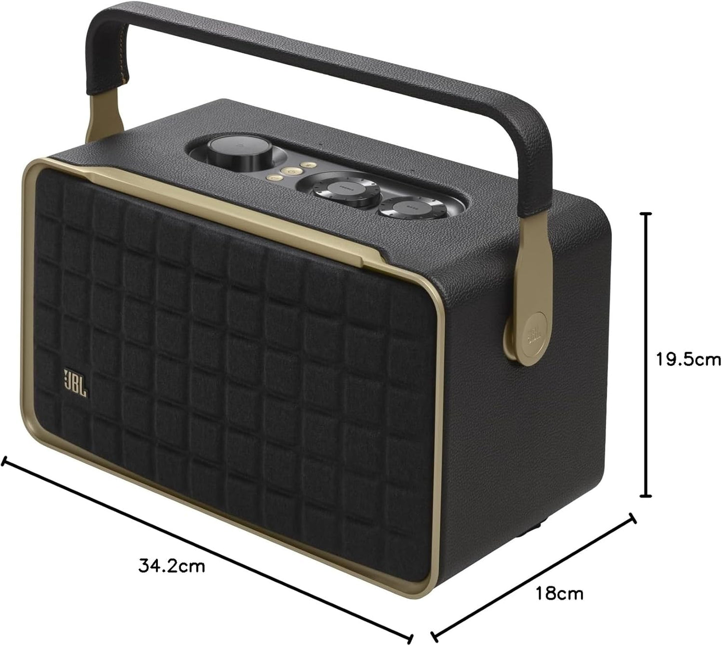 JBL Authentics 300 - Wireless Home Speaker, Music Streaming Services via Built-in Wi-Fi, Built in Battery, Built in Alexa and Google Assistant