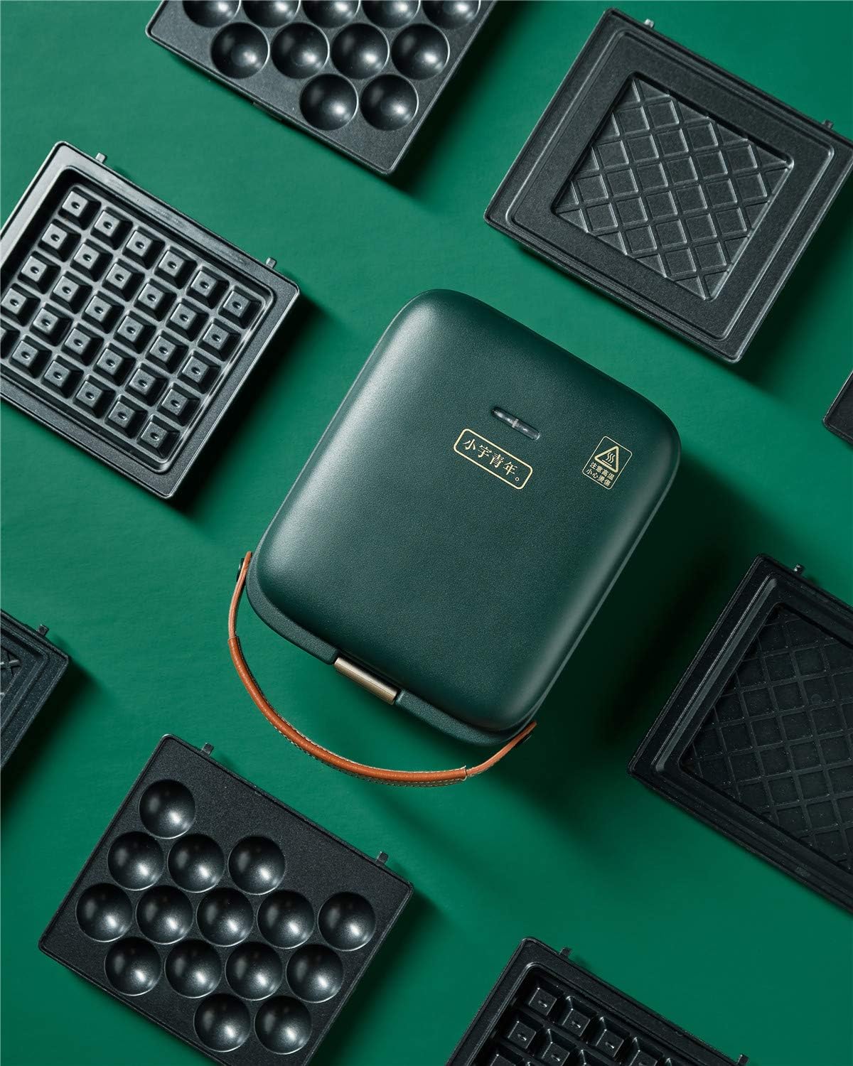 3-in-1 Sandwich Waffle Eggette Maker Portable Cooking Non-stick Coated Detachable Bakeware Plates Electric Panini Press Double-sided Heating Breakfast Toaster