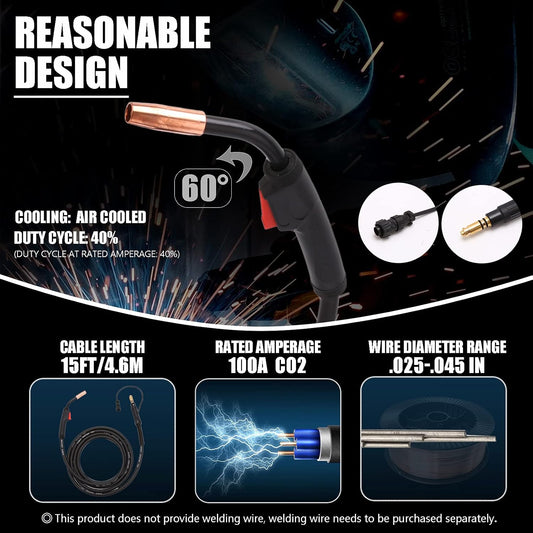 Purilite Select 100AMP MIG Welding Gun