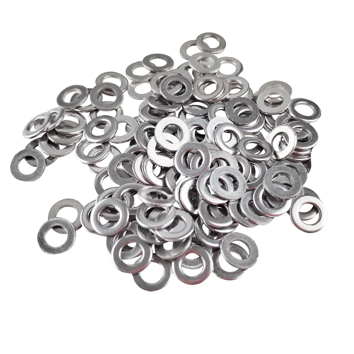 Fajoeda M6 Flat Washers 120Pcs M6 304 Stainless Steel Flat Washer for Bolts Screws, M6 x 12 mm x 1.5 mm