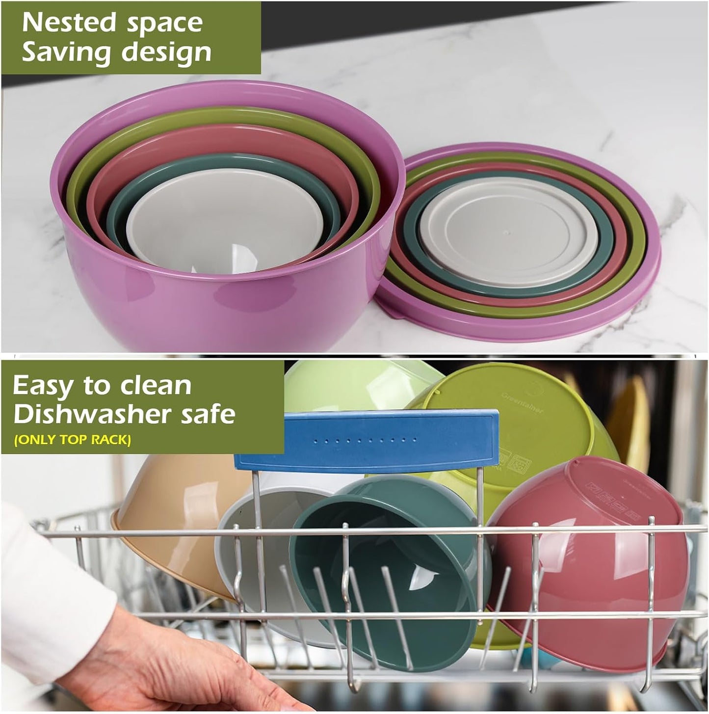 Purilite Select Plastic Mixing Bowl Set