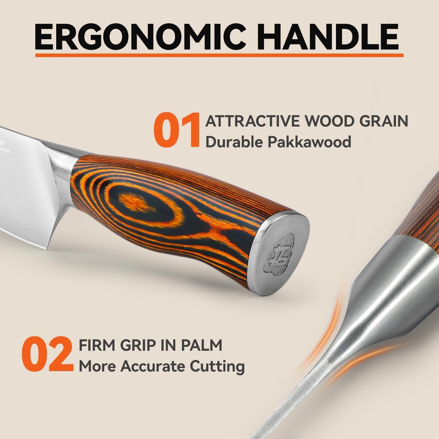 TUO Boning Knife - Razor Sharp Fillet Knife - High Carbon German Stainless Steel Kitchen Cutlery - Pakkawood Handle - Luxurious Gift Box Included - 7 inch - Fiery Phoenix Series