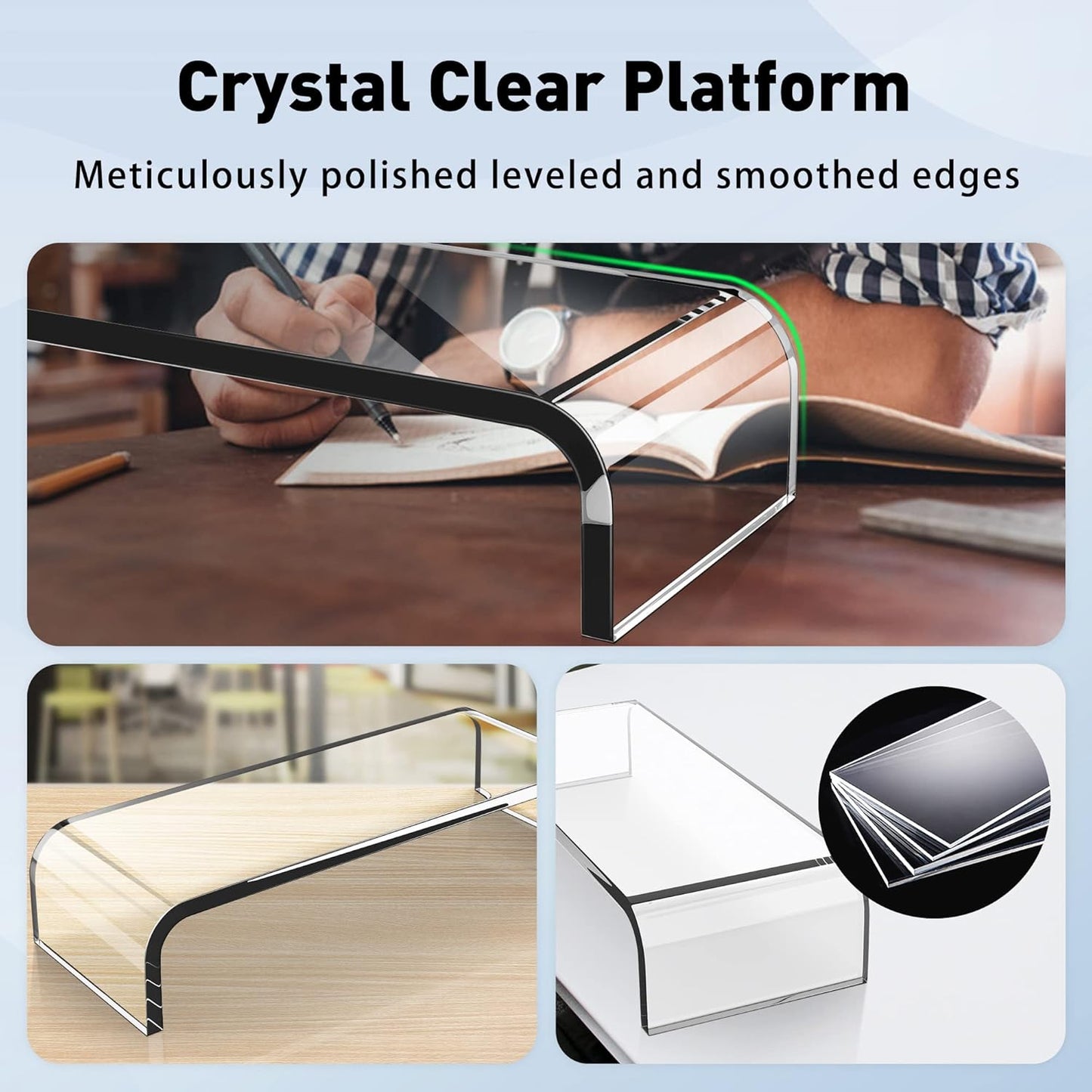 Purilite Select Premium Acrylic Monitor Stand