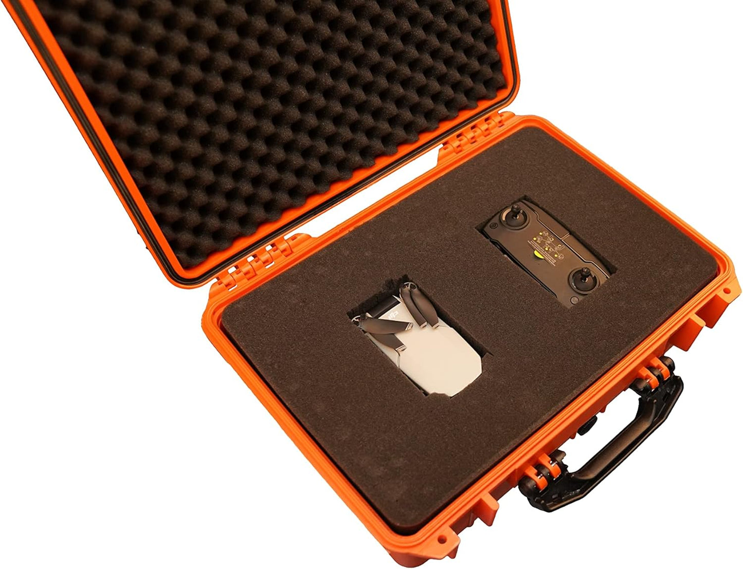 MEIJIA All Weather Portable Waterproof Hard Case,Camera Case with Customizable Fit Foam, Perfectly Protection of Camera, Drones,Pistols,Lens,Equipments,18.5 x14.06x6.93inches