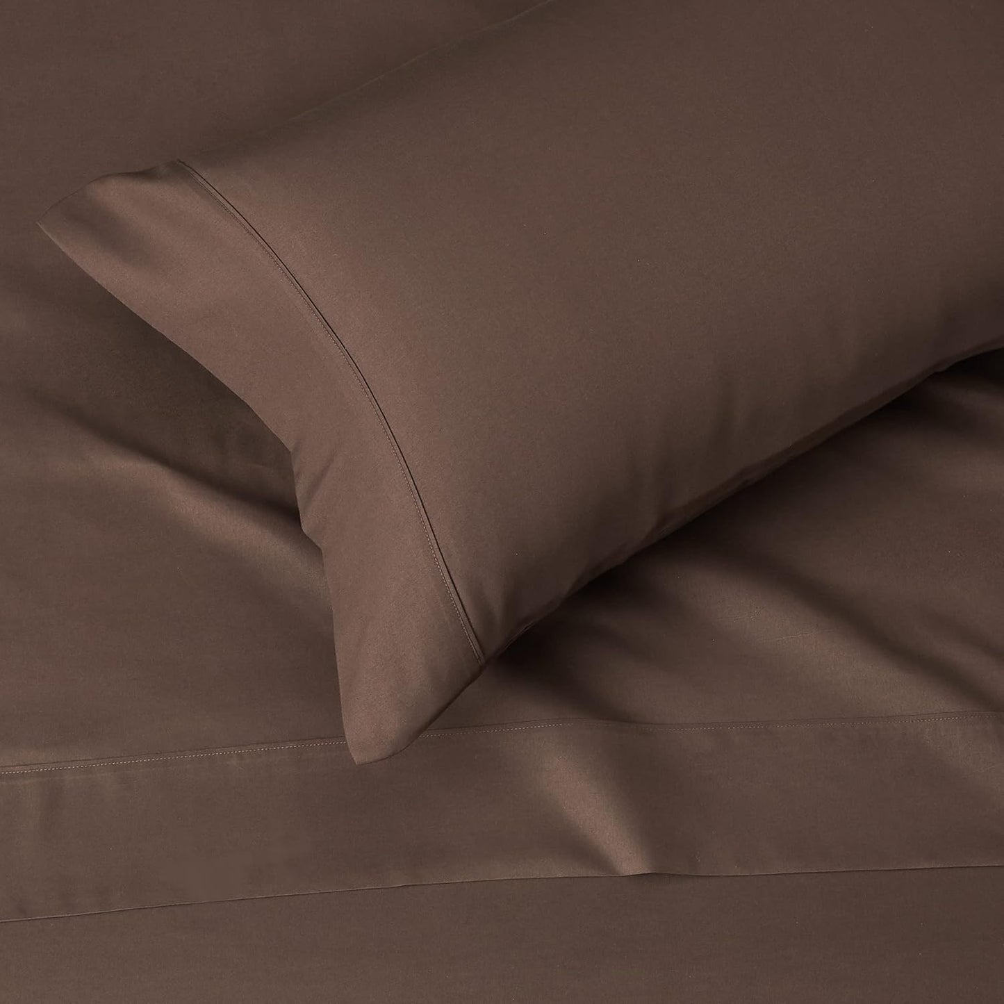 Amazon Basics Lightweight, Breathable Microfiber 4-Piece Bed Sheet Set with 14-Inch Deep Pockets, Full, Blush Pink, Solid