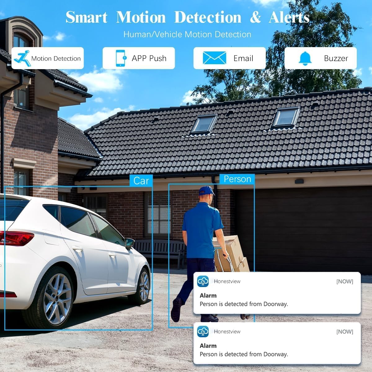 (Full HD 5MP Definition) Outdoor Wired Security Camera System Surveillance Cameras CCTV Camera for Home Security System DVR Systems