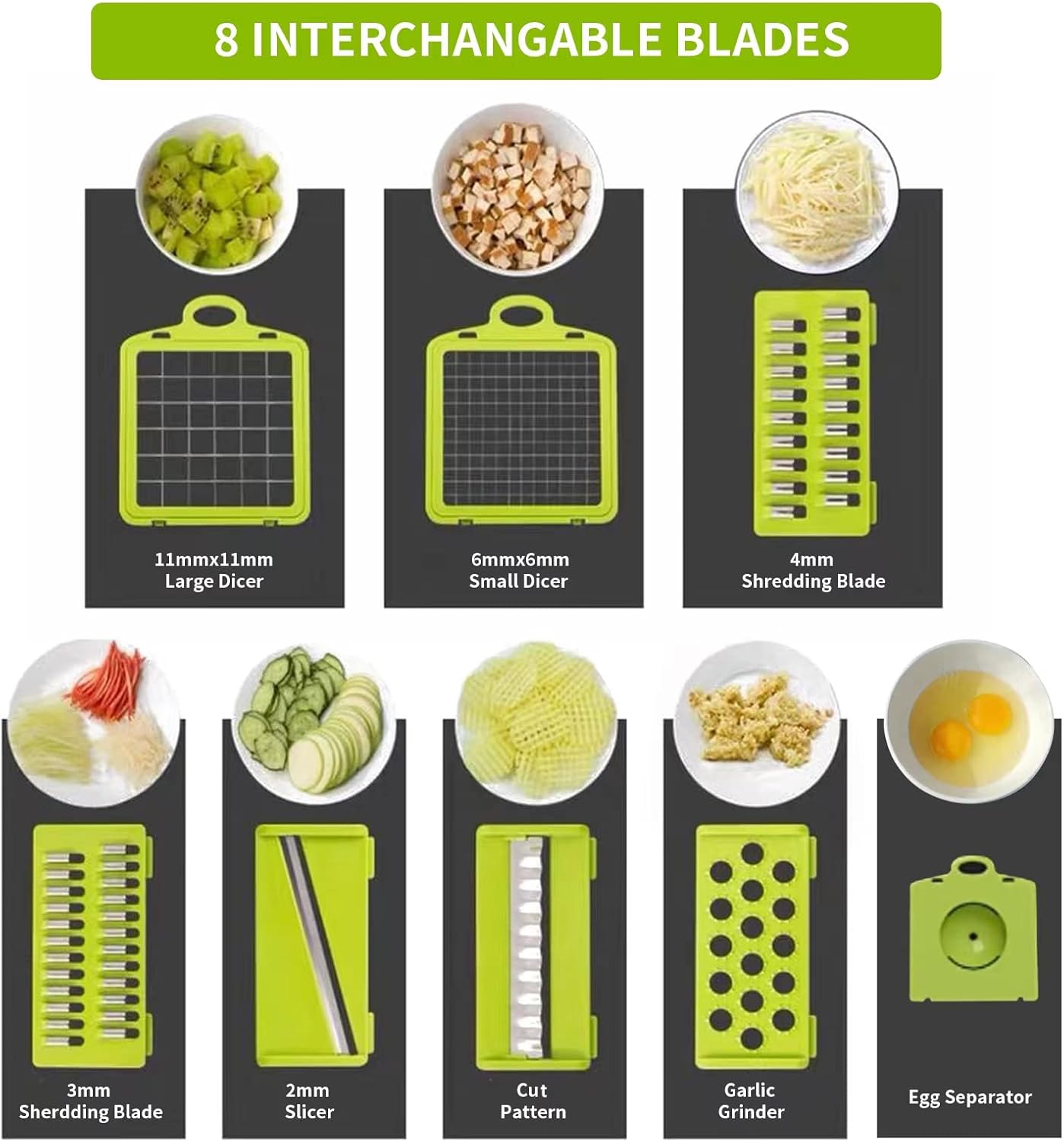 Purilite Select 8-in-1 Vegetable Chopper Slice Smarter, Cook Faster