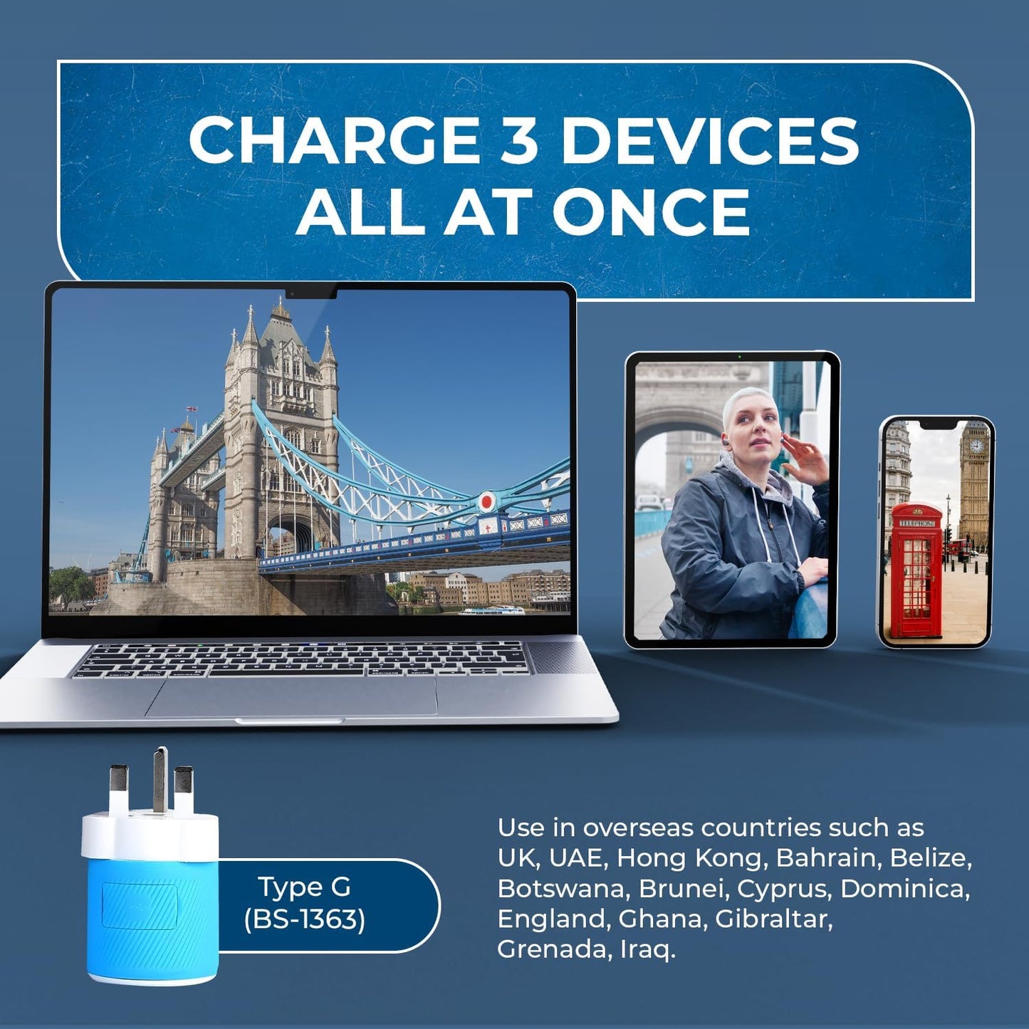 OREI South Africa, Botswana, Namibia Travel Plug Adapter with Dual USB - USA Input - Type M (U2U-10L), Will work with Cell Phones, Camera, Laptop, Tablets, iPad, iPhone