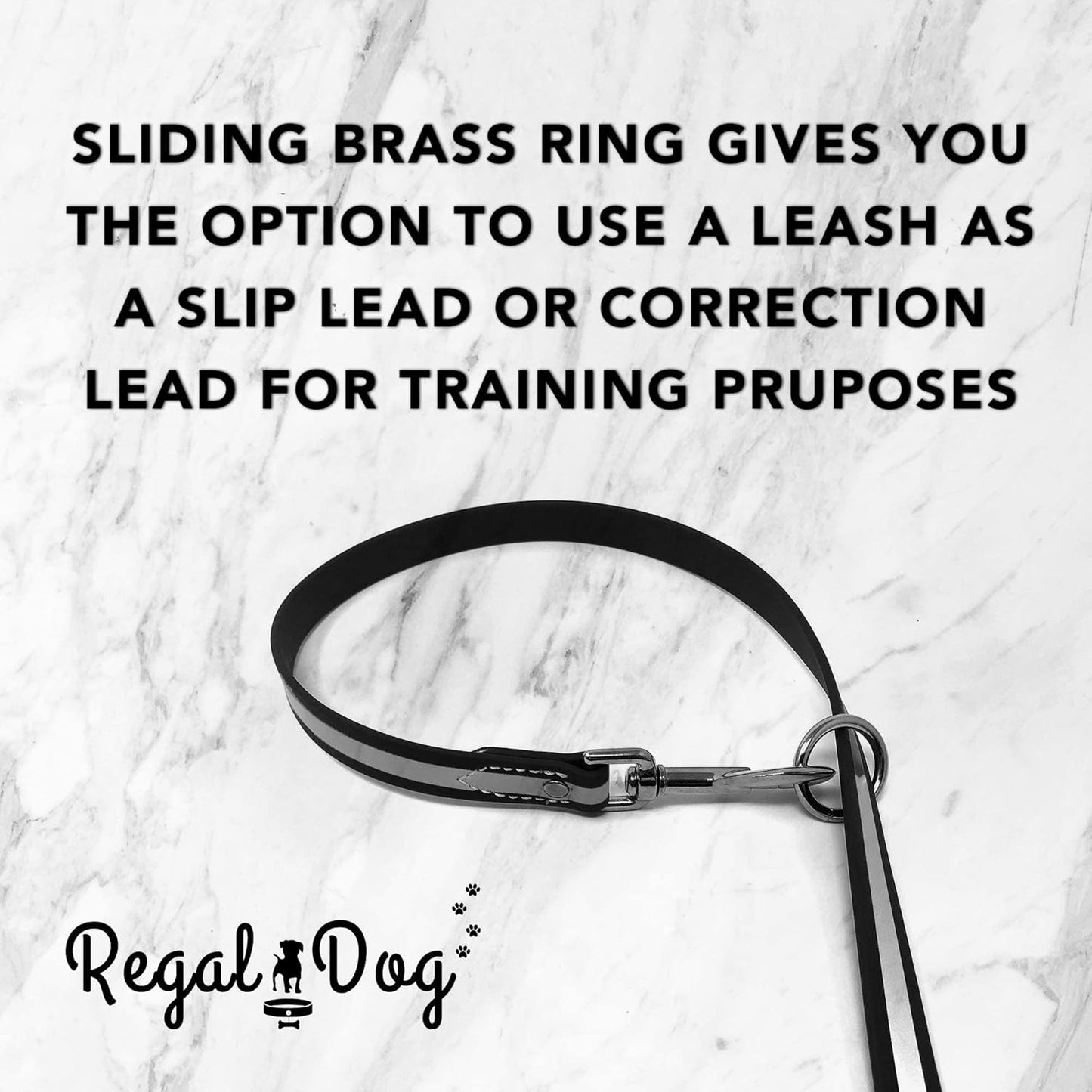 Regal Dog Products Heavy Duty Reflective Dog Collar – Adjustable and with Durable Metal Buckle and Rings Anti-Odor, chew Resistant, Waterproof Dog Collar for Small Medium and Large Dogs (Large, Pink)