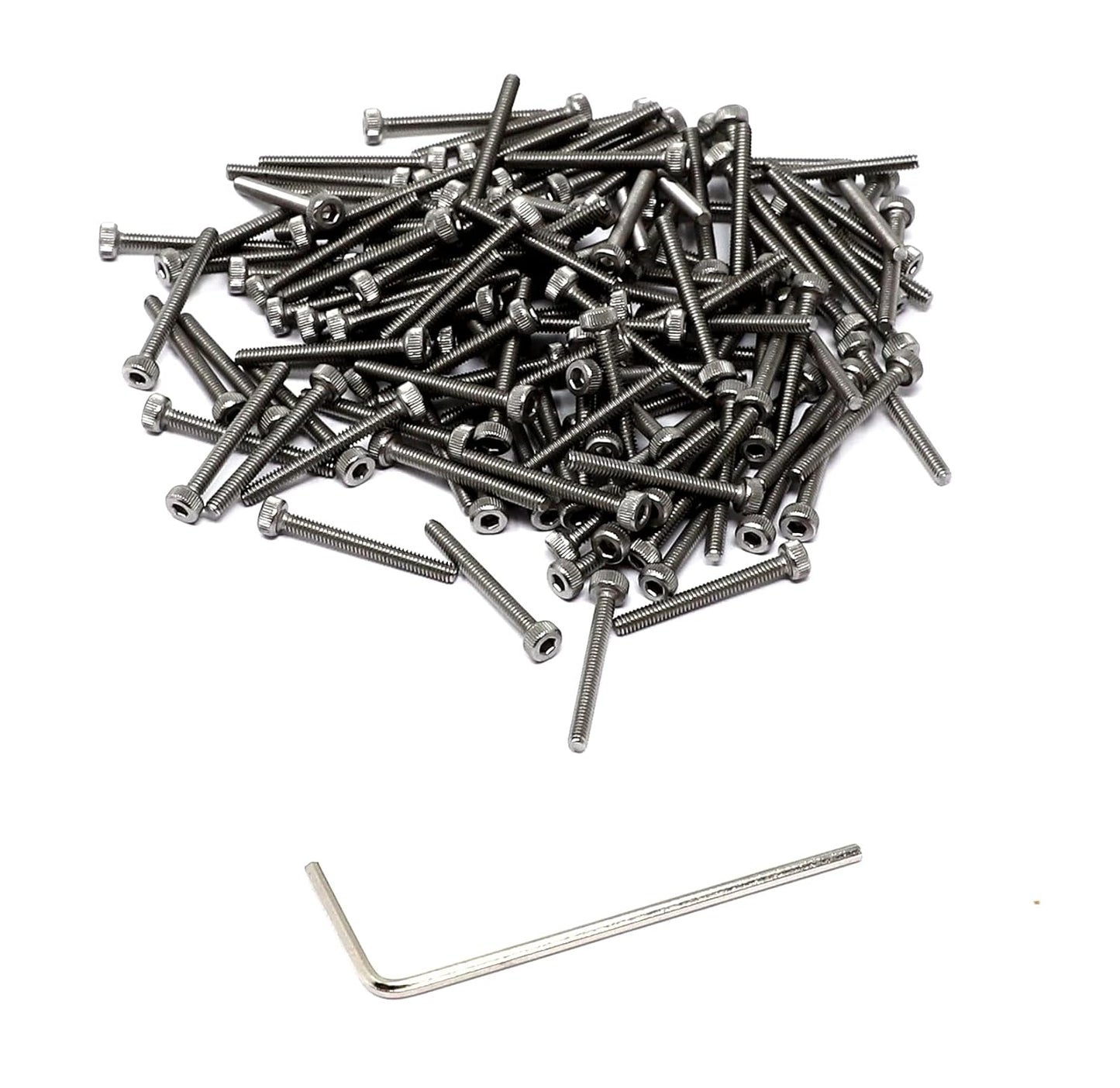iexcell 25 Pcs M6 x 20mm Thread Pitch 1 mm Stainless Steel 304 Hex Socket Head Cap Screws Bolts Kit