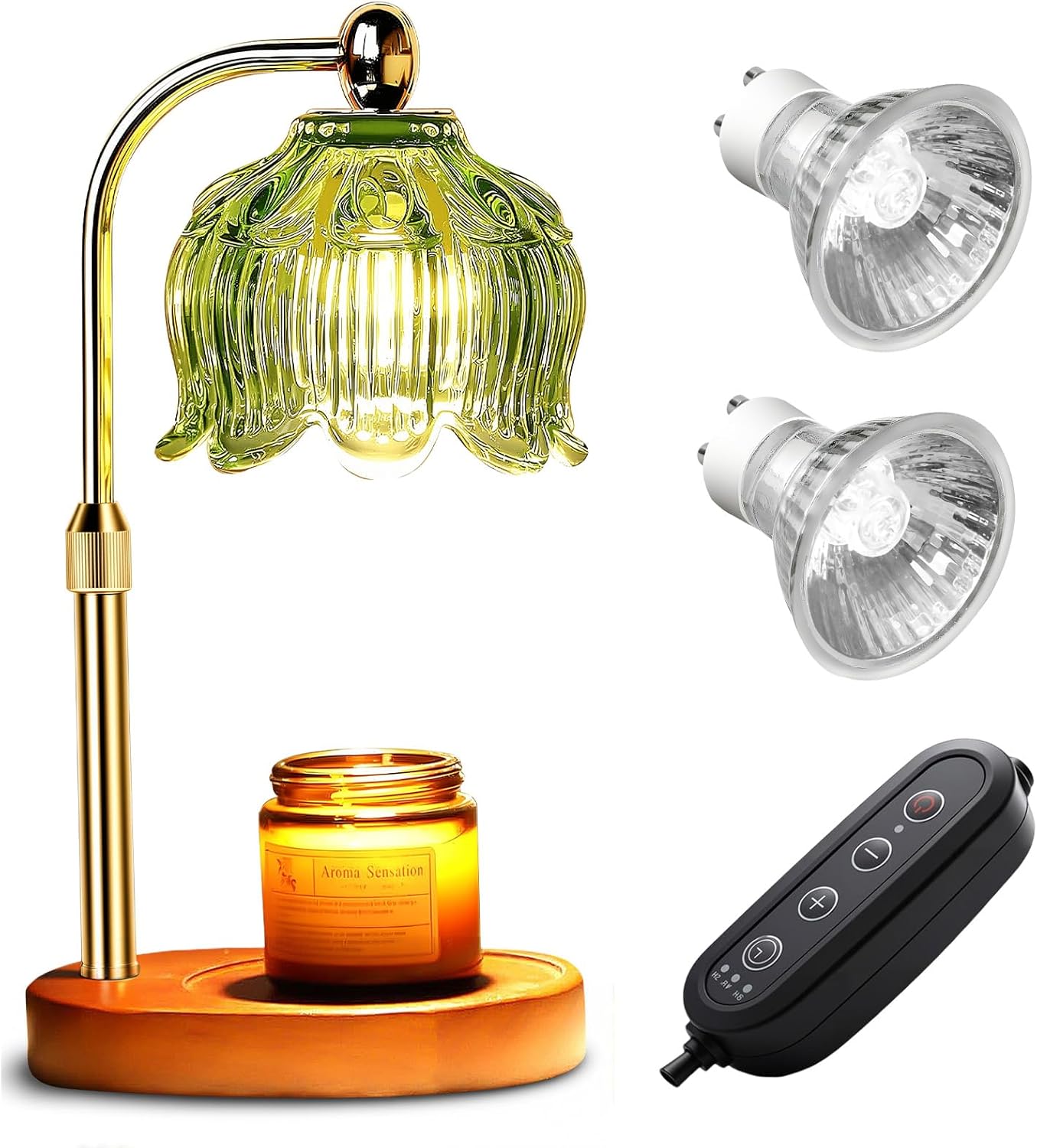 GEEZO Fragrance Candle Warmer Lamp,Electric Candle Warmer with Timer & Dimmer, Mom Christmas Birthday Gifts for Women, House Warming Gifts New Home Bedroom Decor