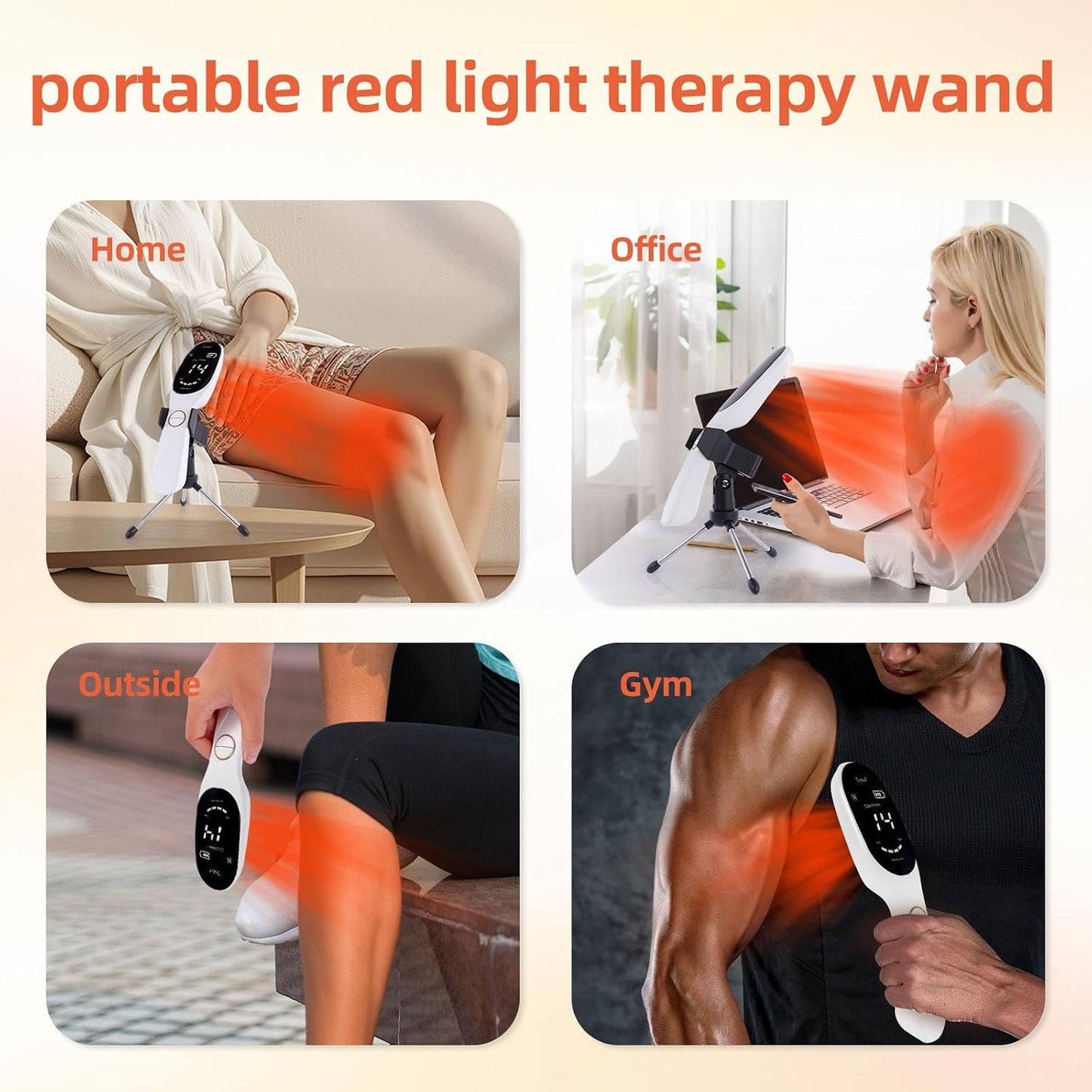 Red Light Therapy Device for Dogs & Cats, Muscle Relief, Handheld Red & Infrared Light for Humans & Pets Daily Use