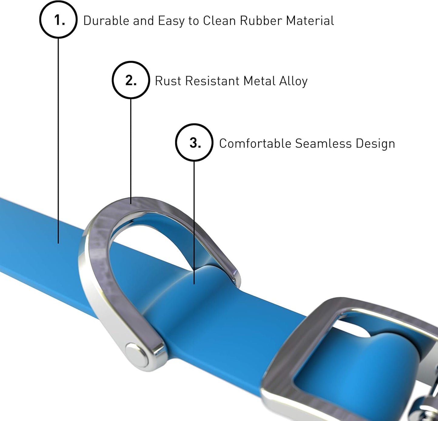 Bond Pet Waterproof Dog Collar - Durable, Comfortable, Adjustable, Wear Resistant and Easy to Clean for Puppies and XSmall Dogs (Orange, XSmall)