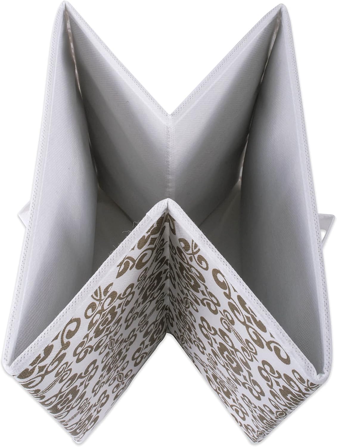 DII Foldable Fabric Storage Containers for Nurseries, Offices, Closets, Home Decor, Cube Organizers & Everyday Storage Needs, (Large - 11 x 11 x 11) Scroll Nautical Blue - Set of 2