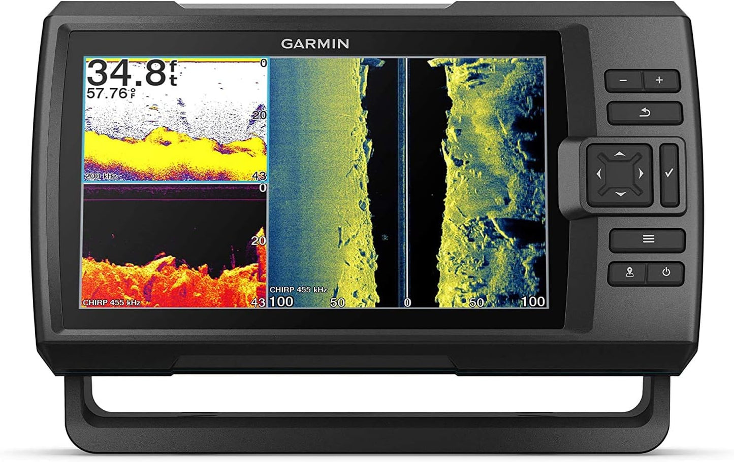 Garmin Striker Vivid 4cv Bundle with Transducer and Protective Cover, 4-inch Color Fishfinder, Vivid Scanning Sonar Color Palettes 010-02550-00